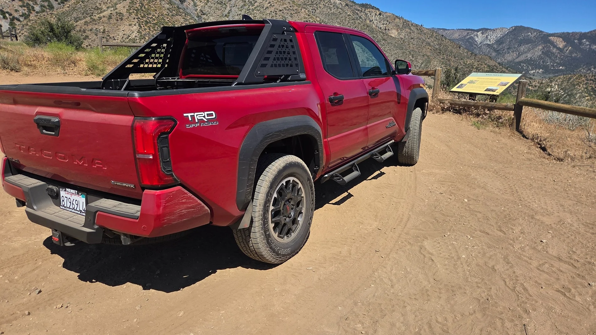 2024 Tacoma TRD OR on Method 705 (+35 offset) and Nitto G3 tires (285/70/17) on stock suspension 20260607_103544
