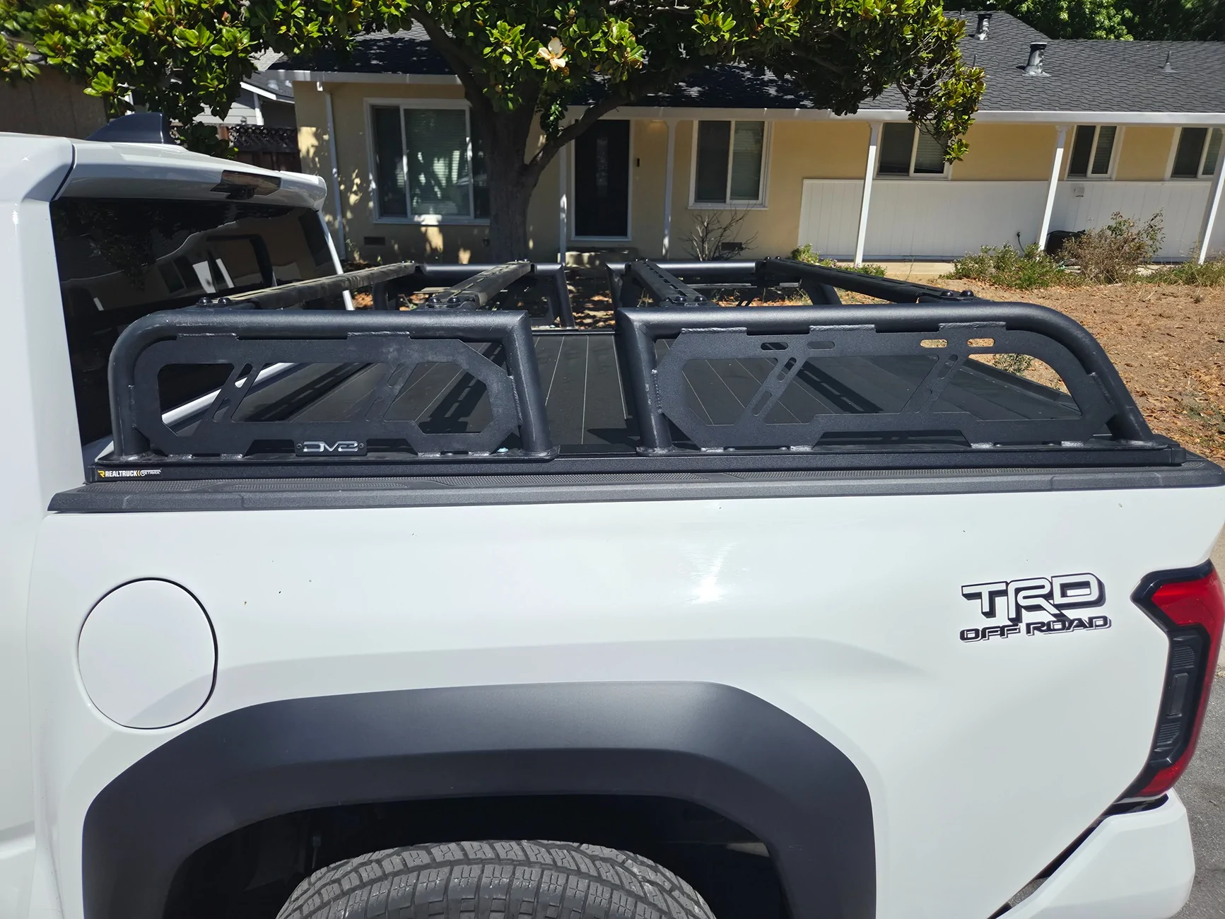 2024 Tacoma DV8 Bed Rack modified for Retrax w/T-Slots 20260709_153022