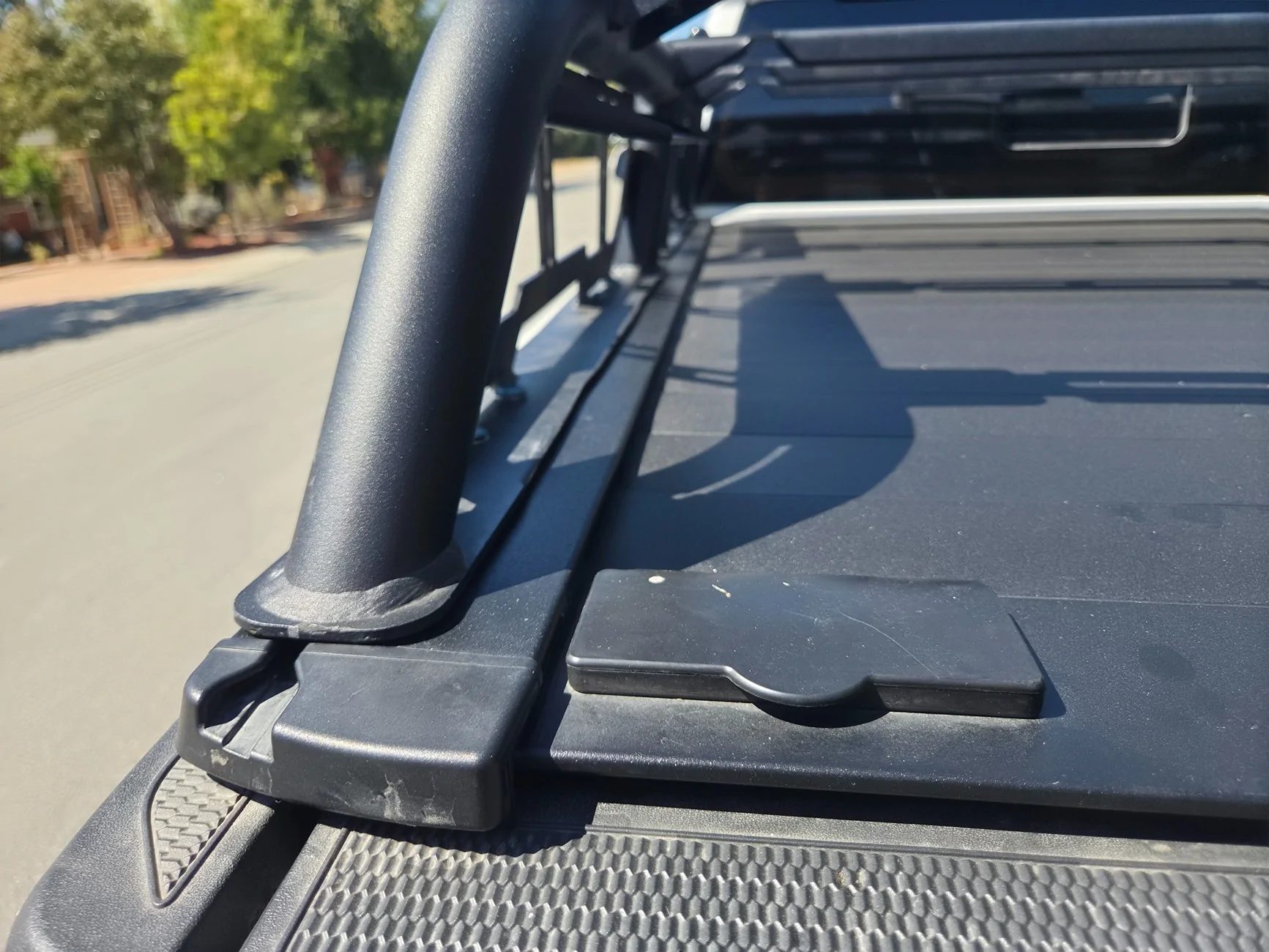2024 Tacoma DV8 Bed Rack modified for Retrax w/T-Slots 20260709_153037