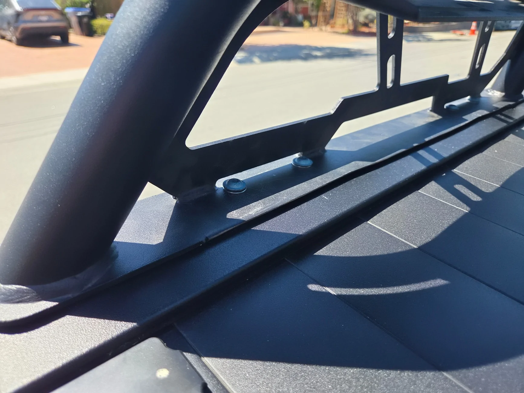 2024 Tacoma DV8 Bed Rack modified for Retrax w/T-Slots 20260709_153041