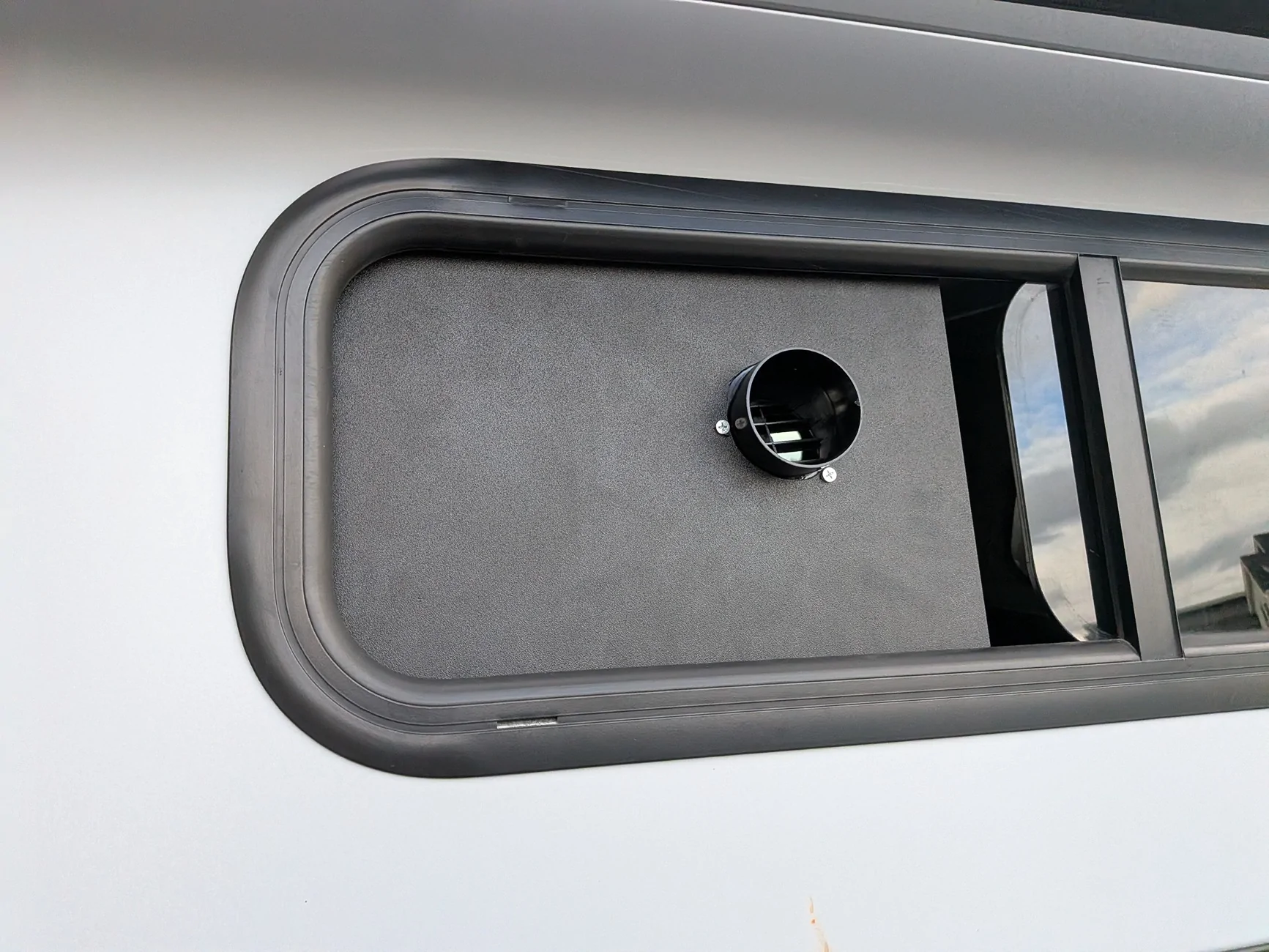 2024 Tacoma DIY Diesel heater window port 5701