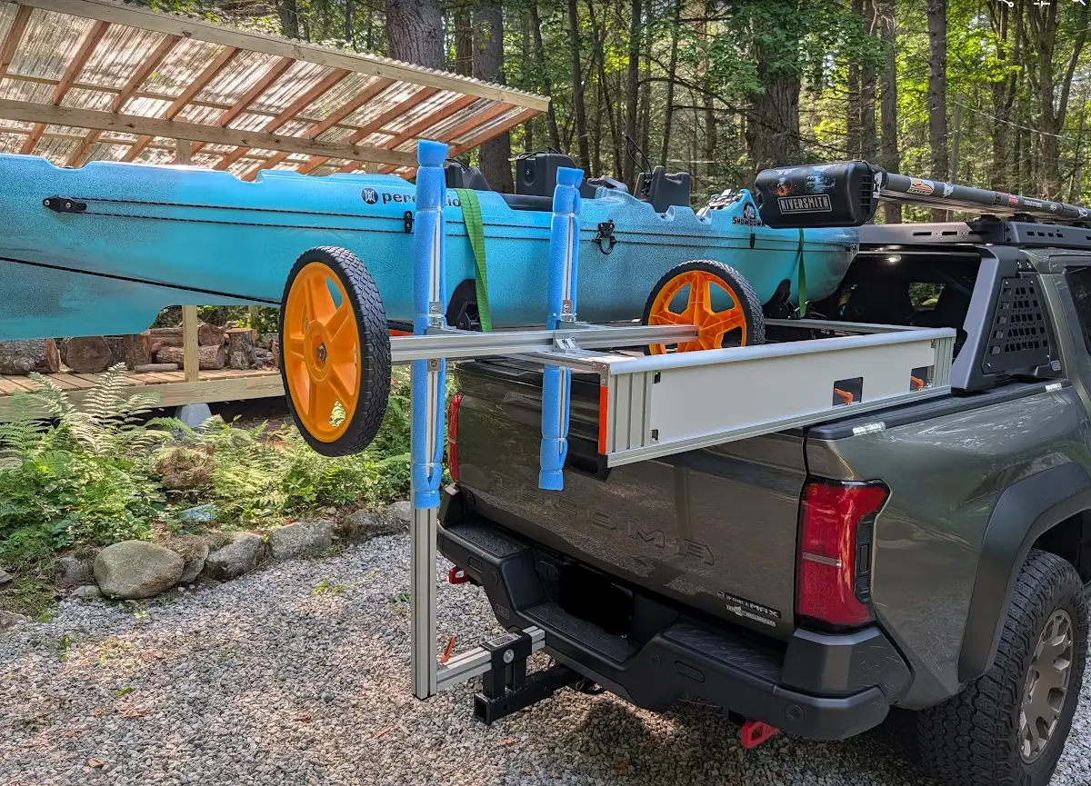 2024 Tacoma Designing a bed side rail extension thing for kayaks! 1785173665084-z6