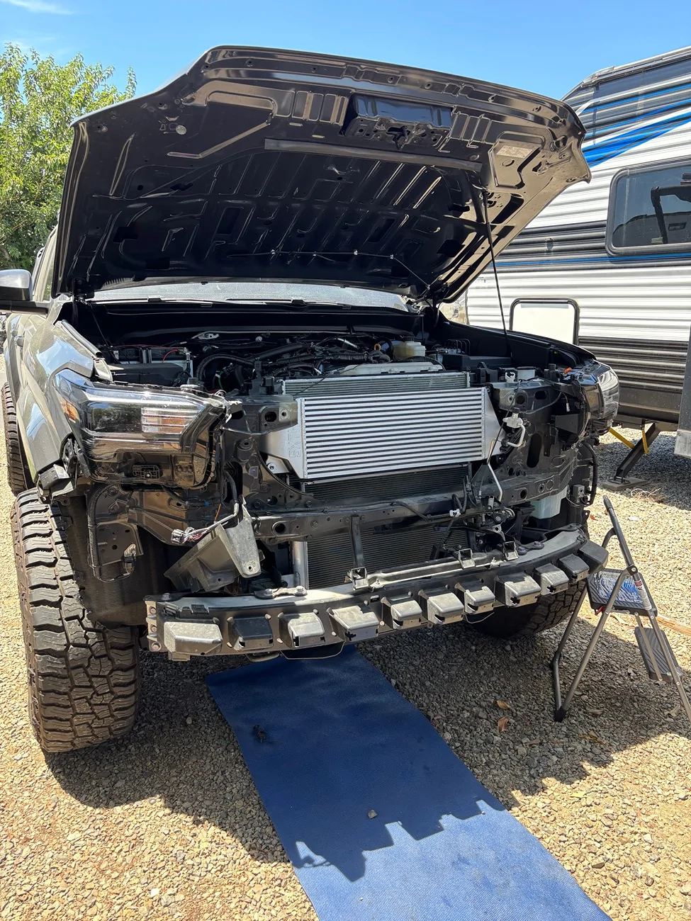 2024 Tacoma Guess I need an Oil catch can! Caught this while installing my intercooler! IMG_3514