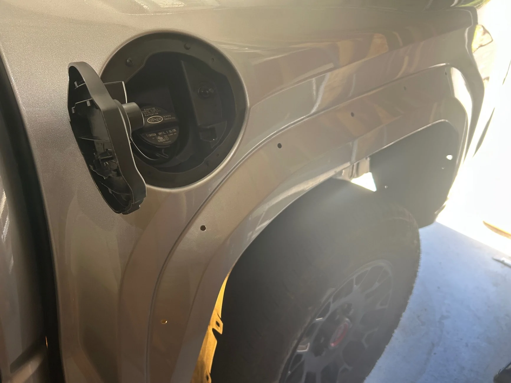 2024 Tacoma Add fuel door release? IMG_7460