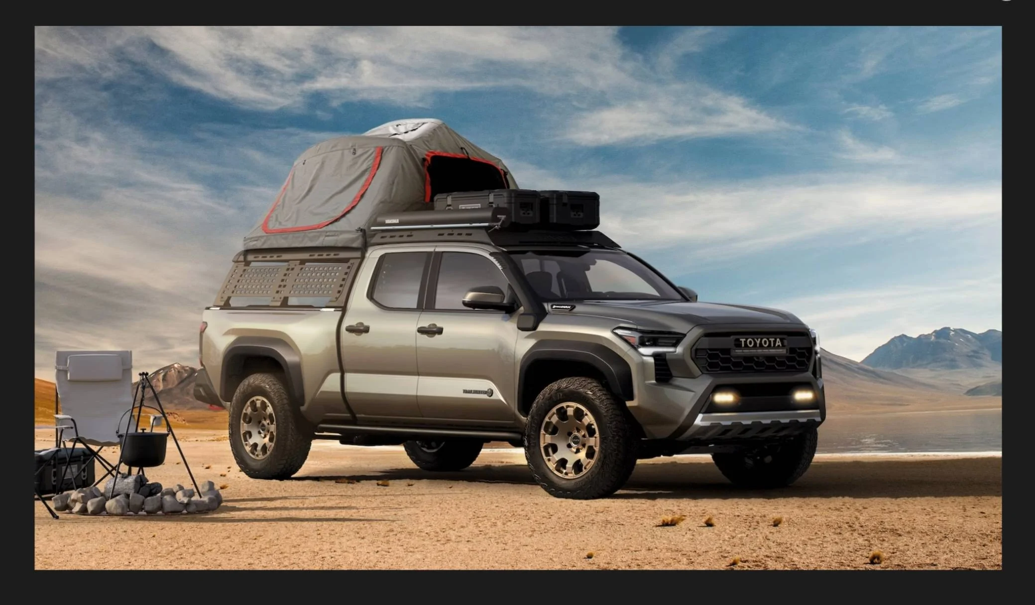 2024 Tacoma First Look: Black 2024 Tacoma TRD Pro. + Trailhunters in Black and Bronze Oxide Short Bed🤩 Screenshot_20230914_110623_Chrom