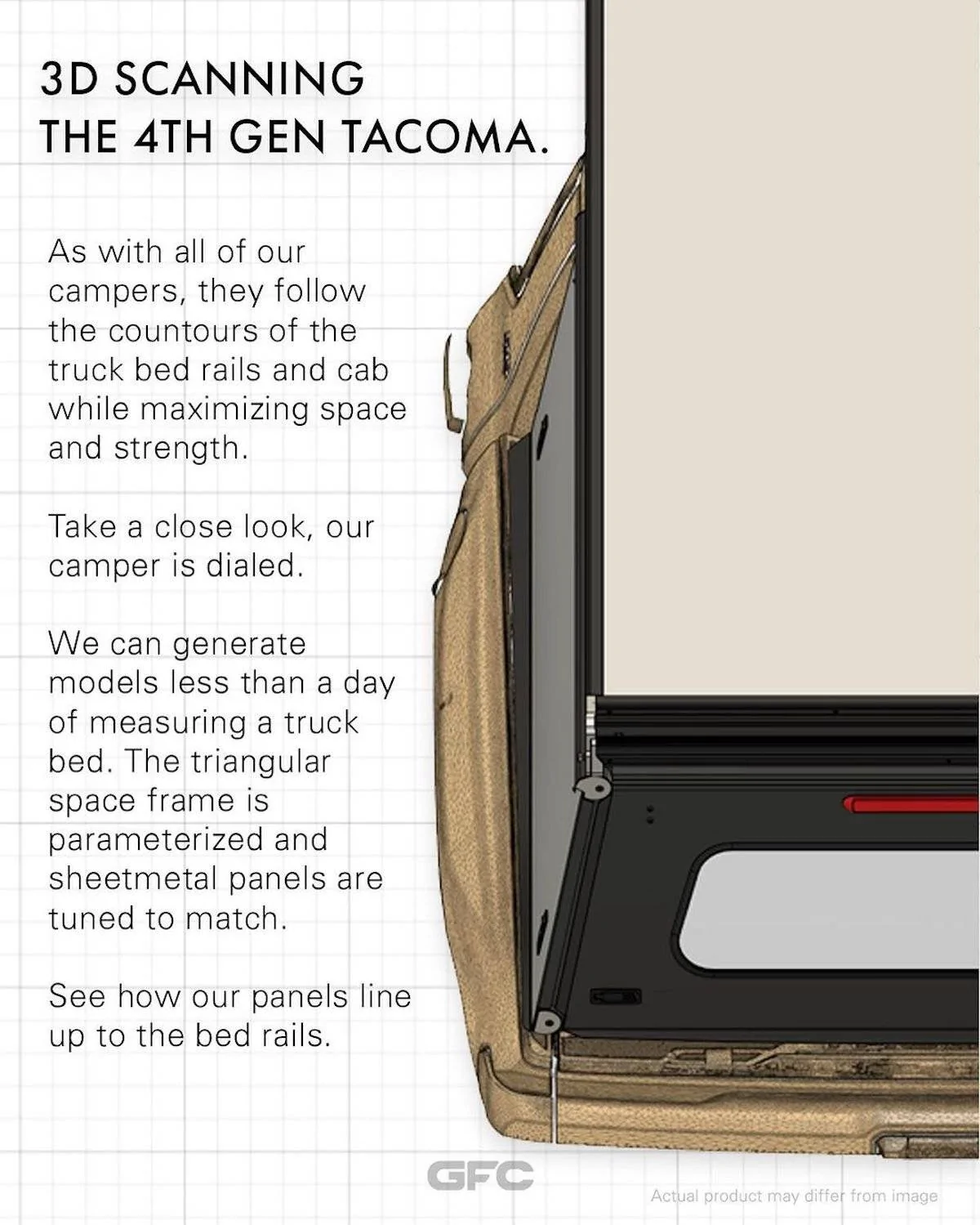 2024 Tacoma GFC Camper Topper & Chase Frame For 2024 Tacoma Now Available GFC Camper Topper 2024 Toyota Tacoma 1
