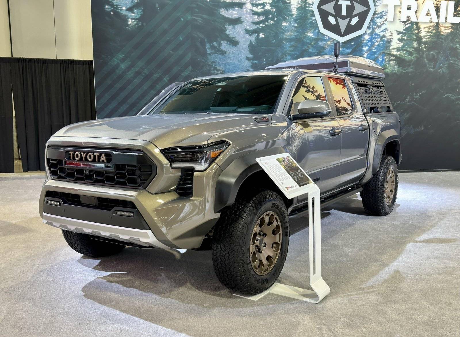 2024 Tacoma 2024 Tacoma Trailhunter Overlanding Build + White Trailhunter at SEMA 2023 2024-tacoma-trailhunter-bronze-oxide-sema-build-2