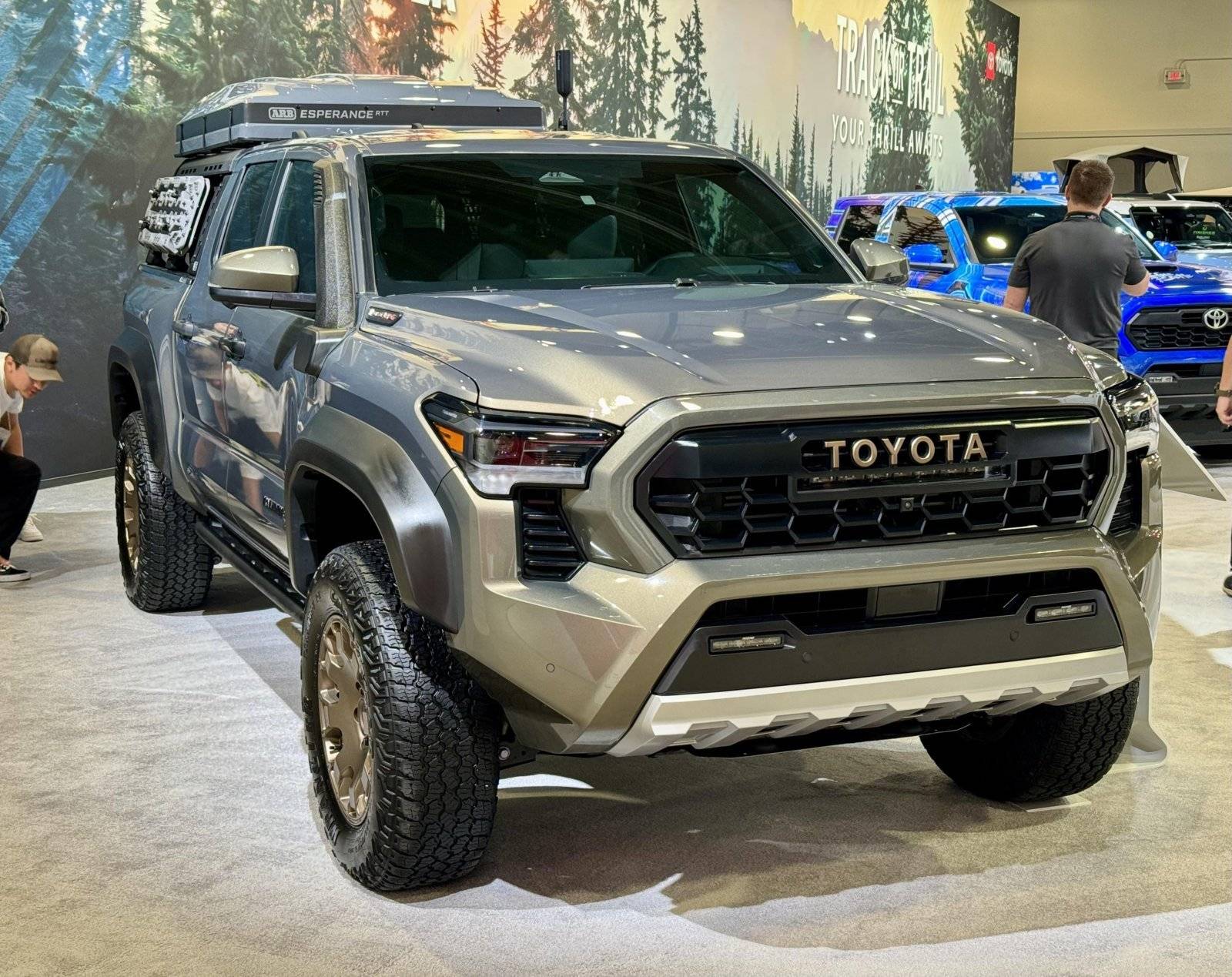2024 Tacoma 2024 Tacoma Trailhunter Overlanding Build + White Trailhunter at SEMA 2023 2024-tacoma-trailhunter-bronze-oxide-sema-build-1