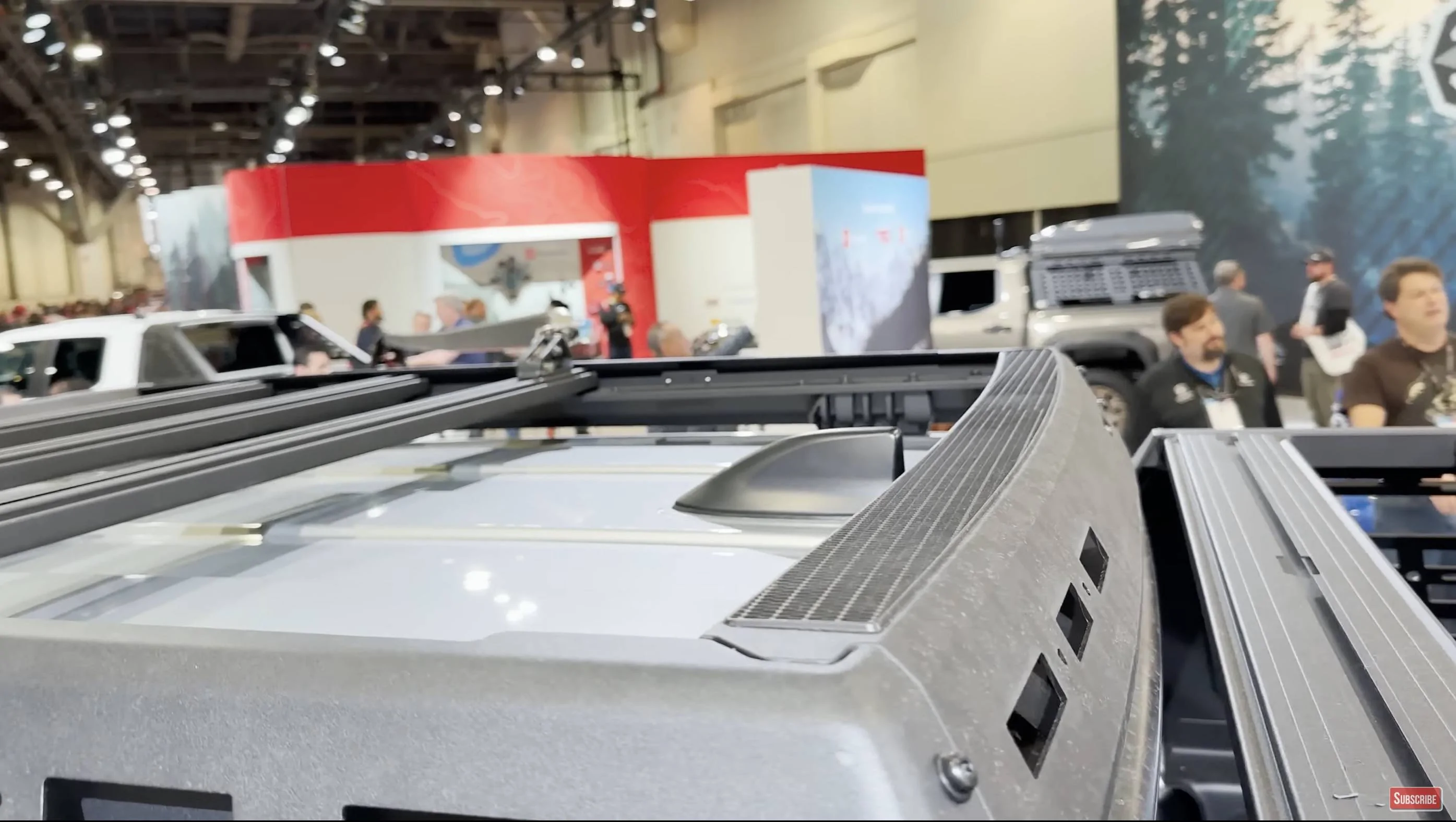 2024 Tacoma Lifted Celestial Silver 2024 Tacoma SR5 on TRD Lift Kit + Parts / Accessories @ SEMA Roof Rack ARB 2024 Toyota Tacoma SR5 