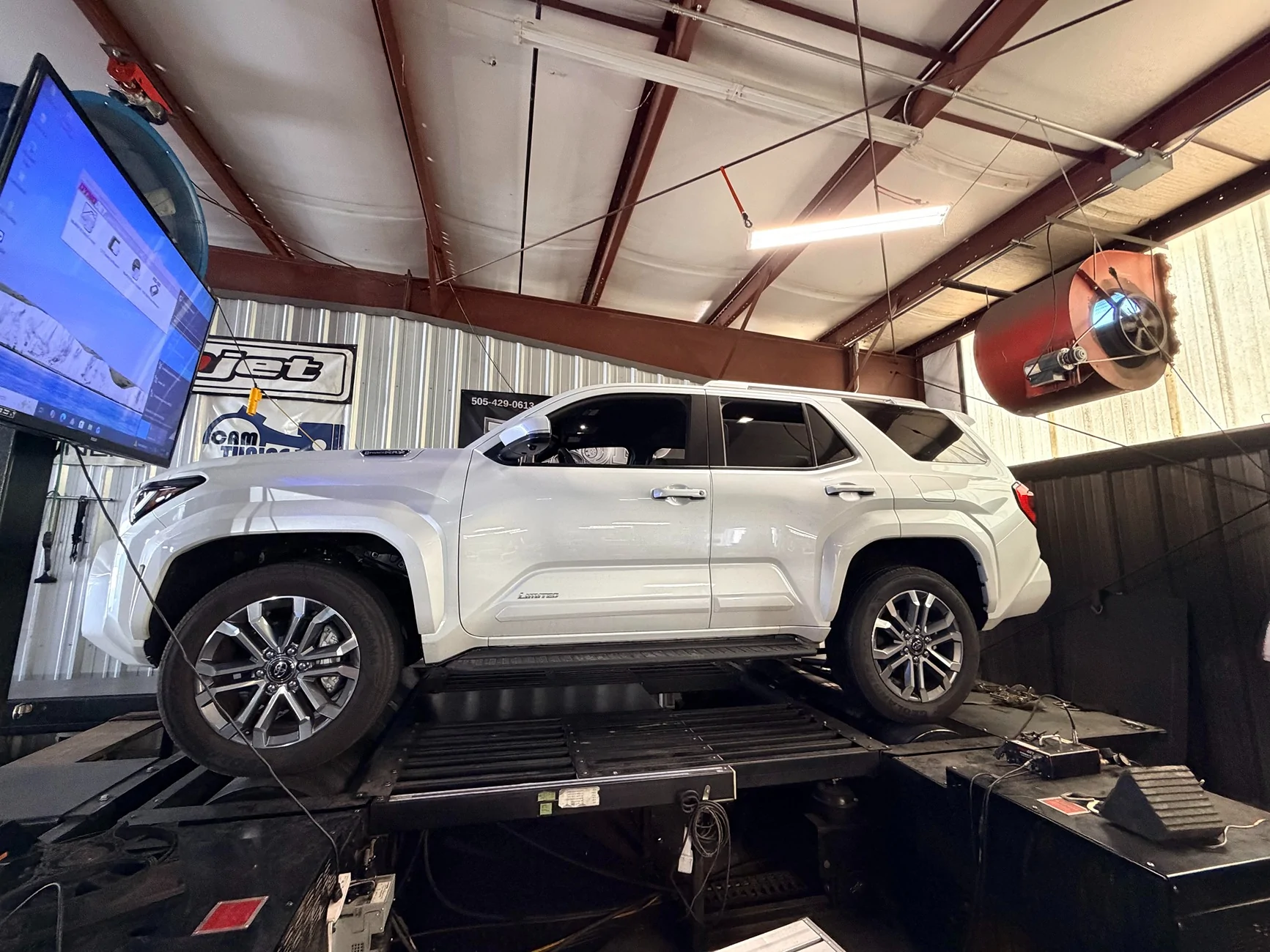 2024 Tacoma 2026 Hybrid 4Runner Dyno results - Custom tune vs stock (+71whp/97wtq) dyno pic