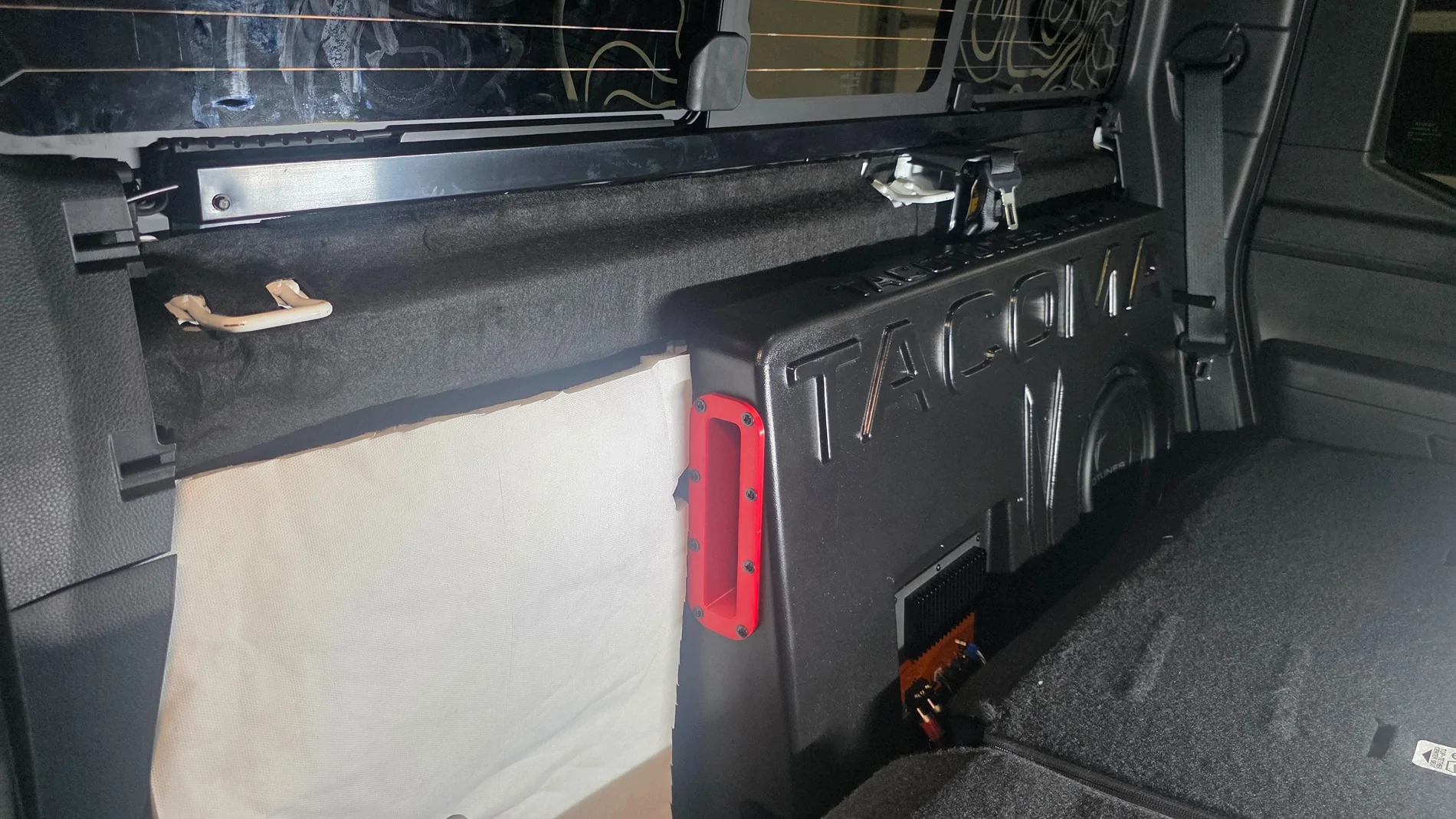 2024 Tacoma New TacoTunes behind seat Sub/Amp combo 20260806_203322