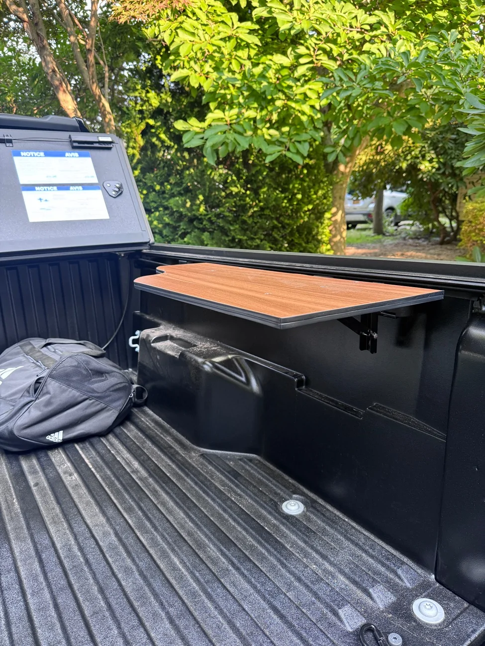 2024 Tacoma Bed Rail Table - Mod IMG_8545