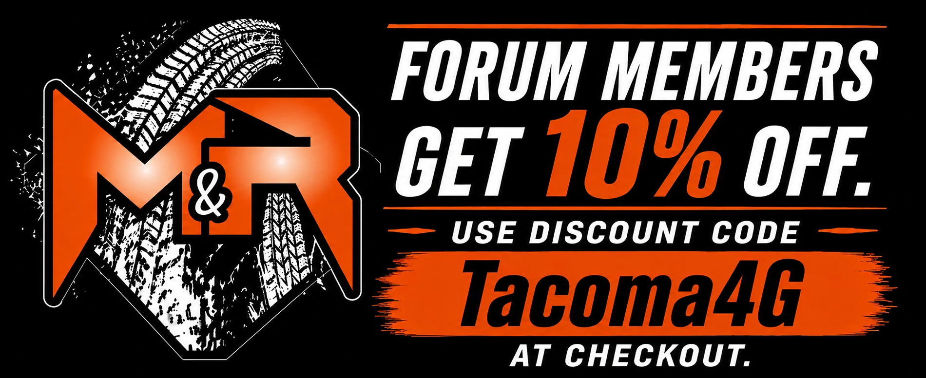 2024 Tacoma Low-Profile Ditch Lights Built for the 4th-Gen Tacoma Discount Banner Tacoma4g