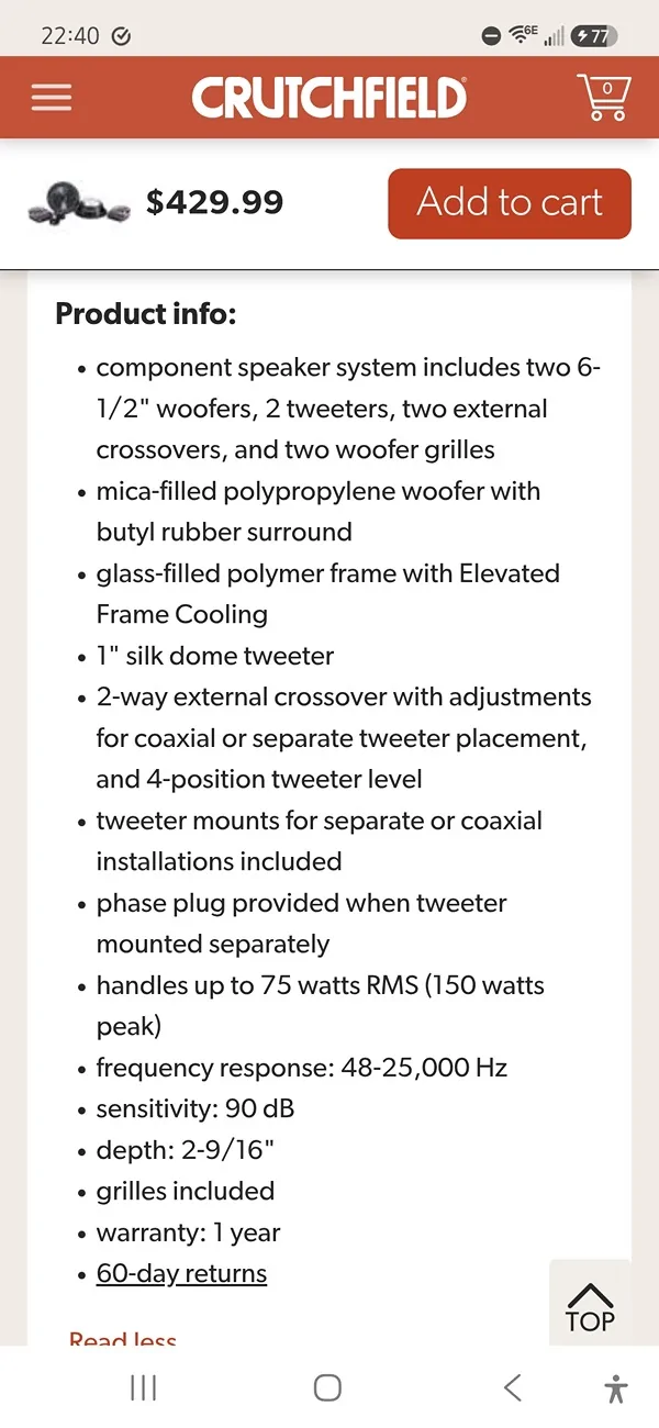 2024 Tacoma Speaker upgrade Screenshot_20260817_224018_Chrom