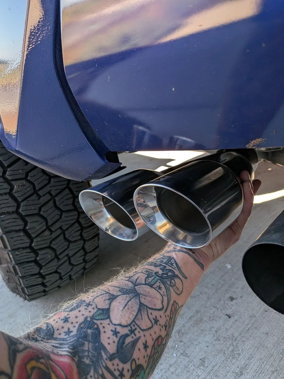 2024 Tacoma TRD Exhaust- can you spare the paint Toyota 7231