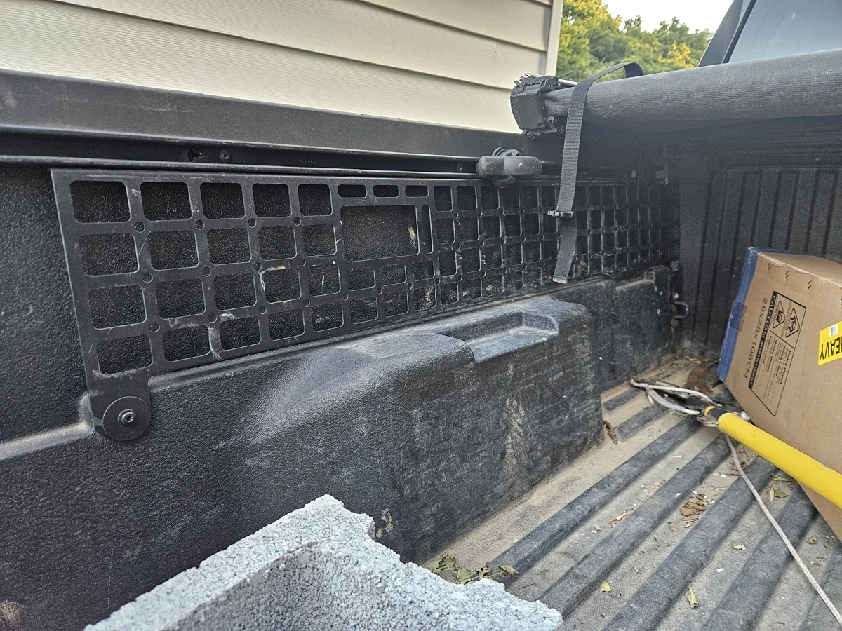 2024 Tacoma Anyone have bed-molle-panels in 6ft bed? 20260909_184650