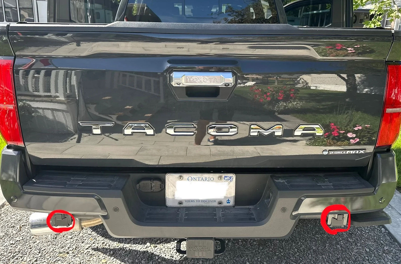 2024 Tacoma Tailgate Insert Letters & Rear Bumper Crossmember End Caps - before & after install 52007-8f450a7087c779e7d7be74b258f3c56a (1)