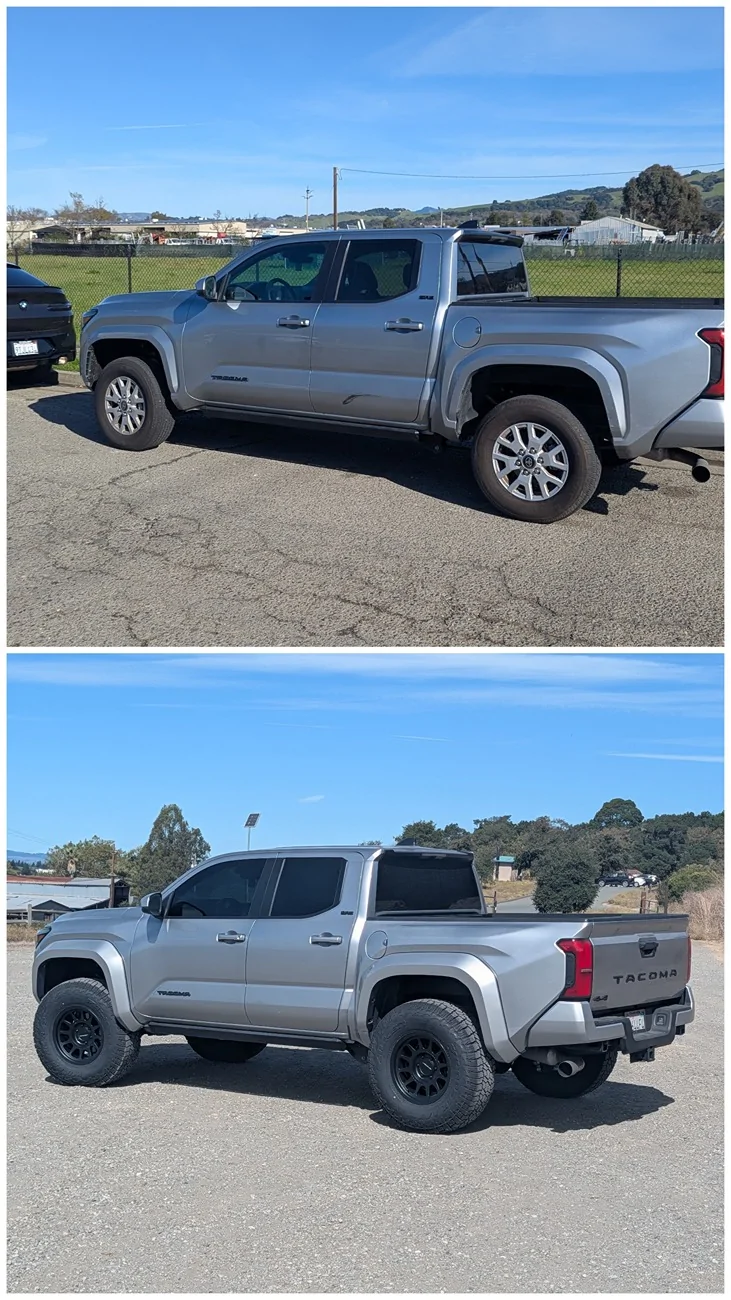 2024 Tacoma 2025 SR5 6112's, 35's, 0mm offset, Here it goes!!! 20260925_141305-COLLAGE