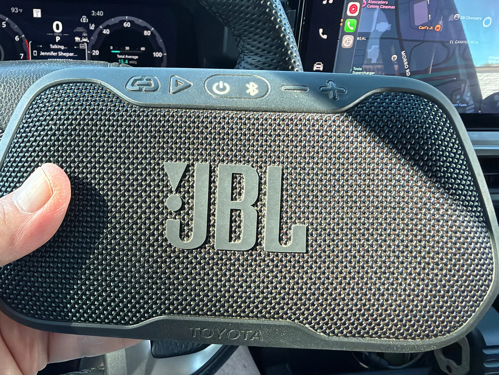 2024 Tacoma Trailhunter JBL speaker color -- blue? IMG_2137
