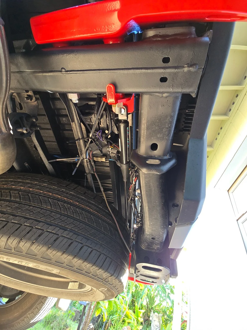 2024 Tacoma HKS Performance Lateral Damper (Yamaha) and ARB Rear Tow Hooks Installed 20261003_164642