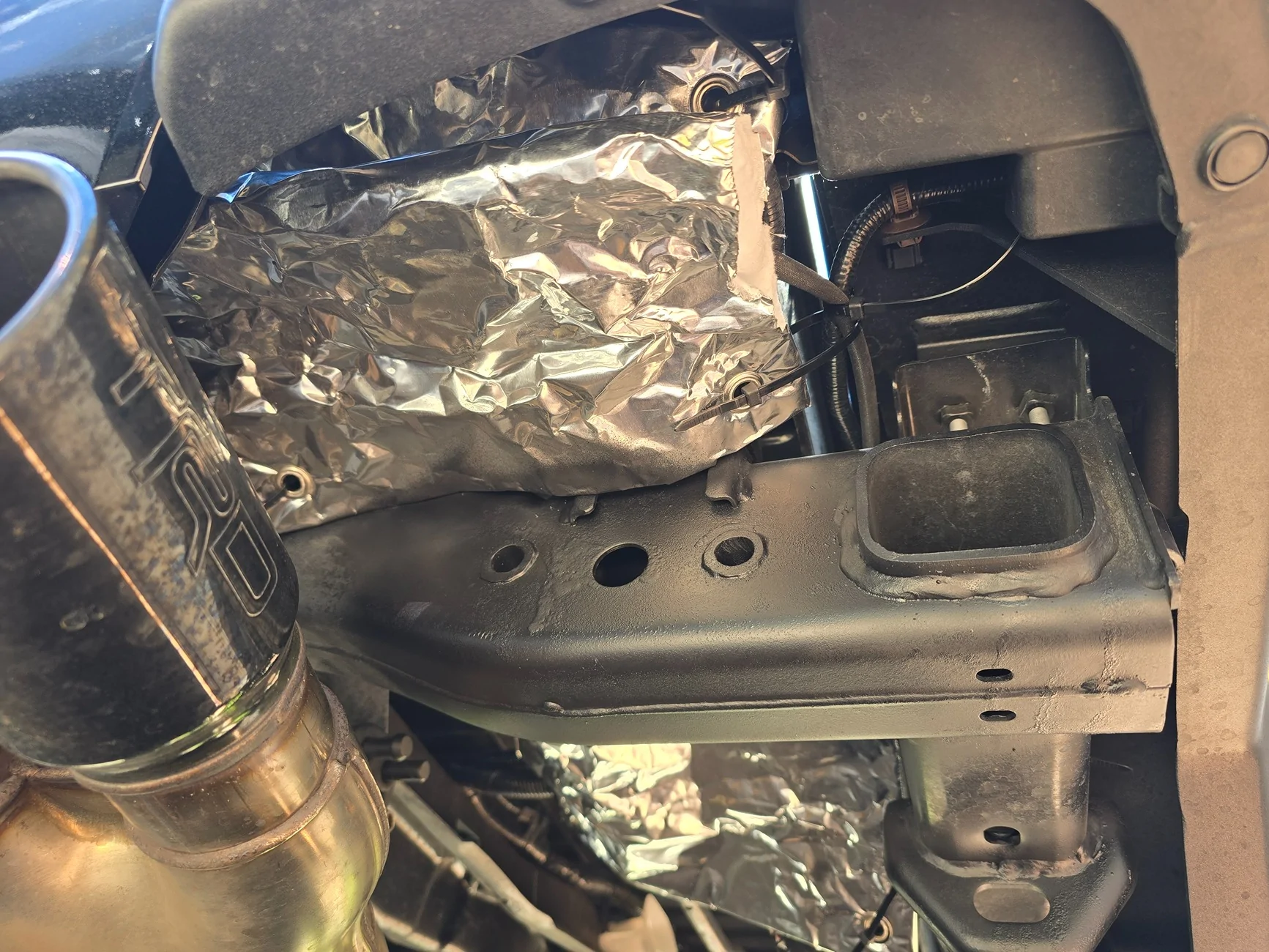 2024 Tacoma HKS Performance Lateral Damper (Yamaha) and ARB Rear Tow Hooks Installed 20261003_125612