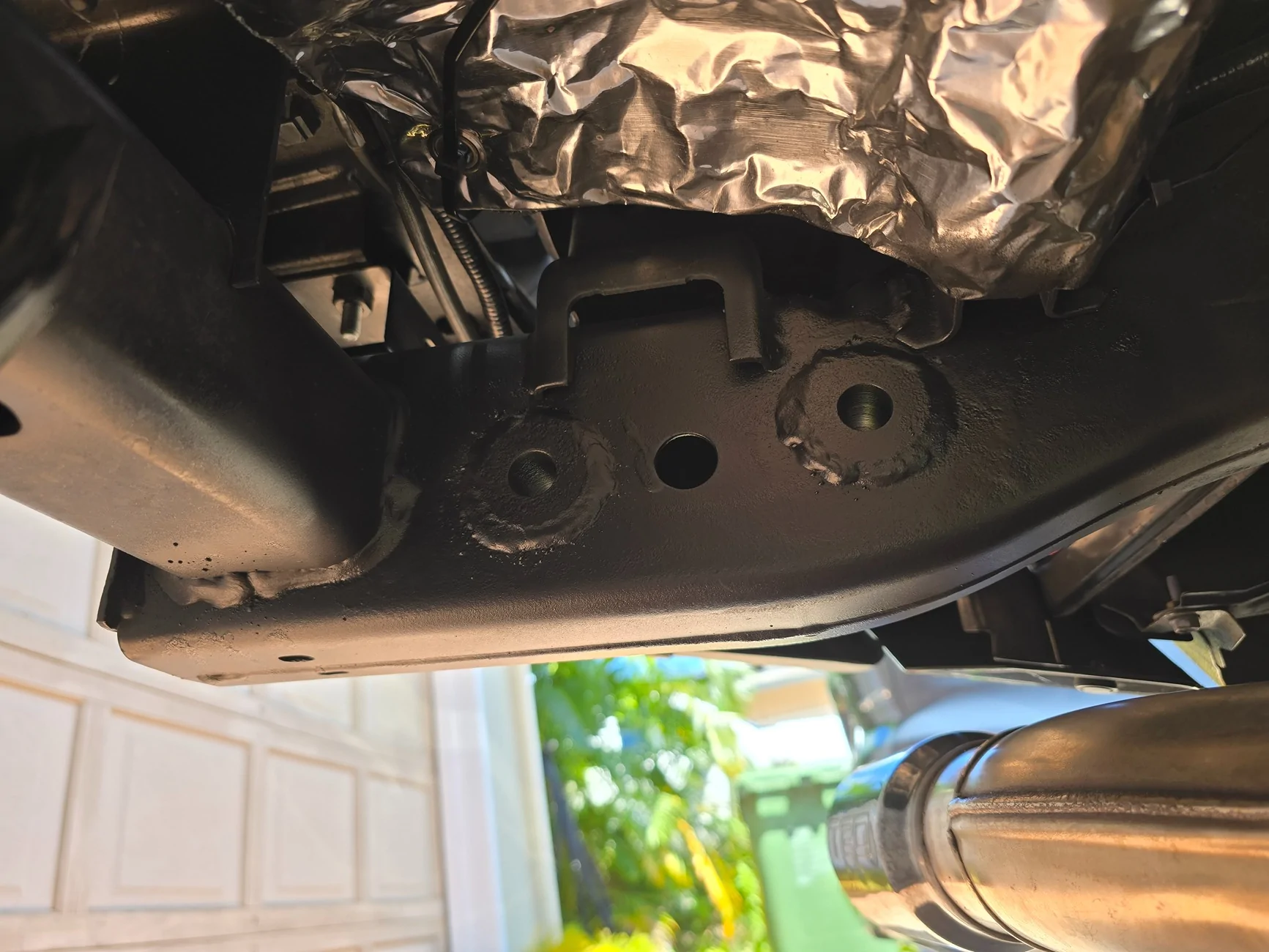 2024 Tacoma HKS Performance Lateral Damper (Yamaha) and ARB Rear Tow Hooks Installed 20261003_125549