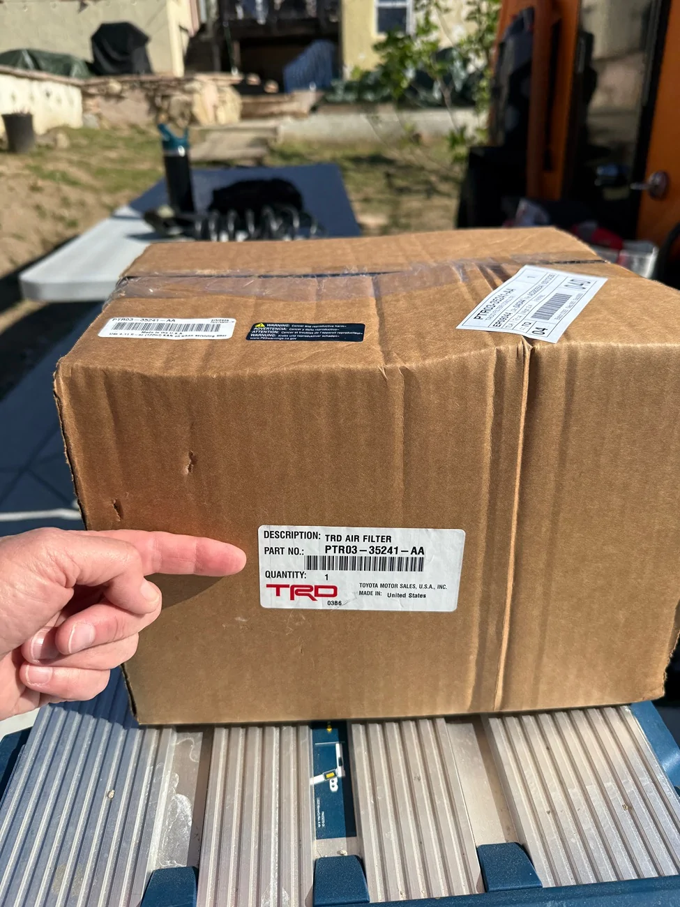2024 Tacoma 2024 Trailhunter Engine Air Filter Cleanable Non-Oiled Replacement IMG_2473