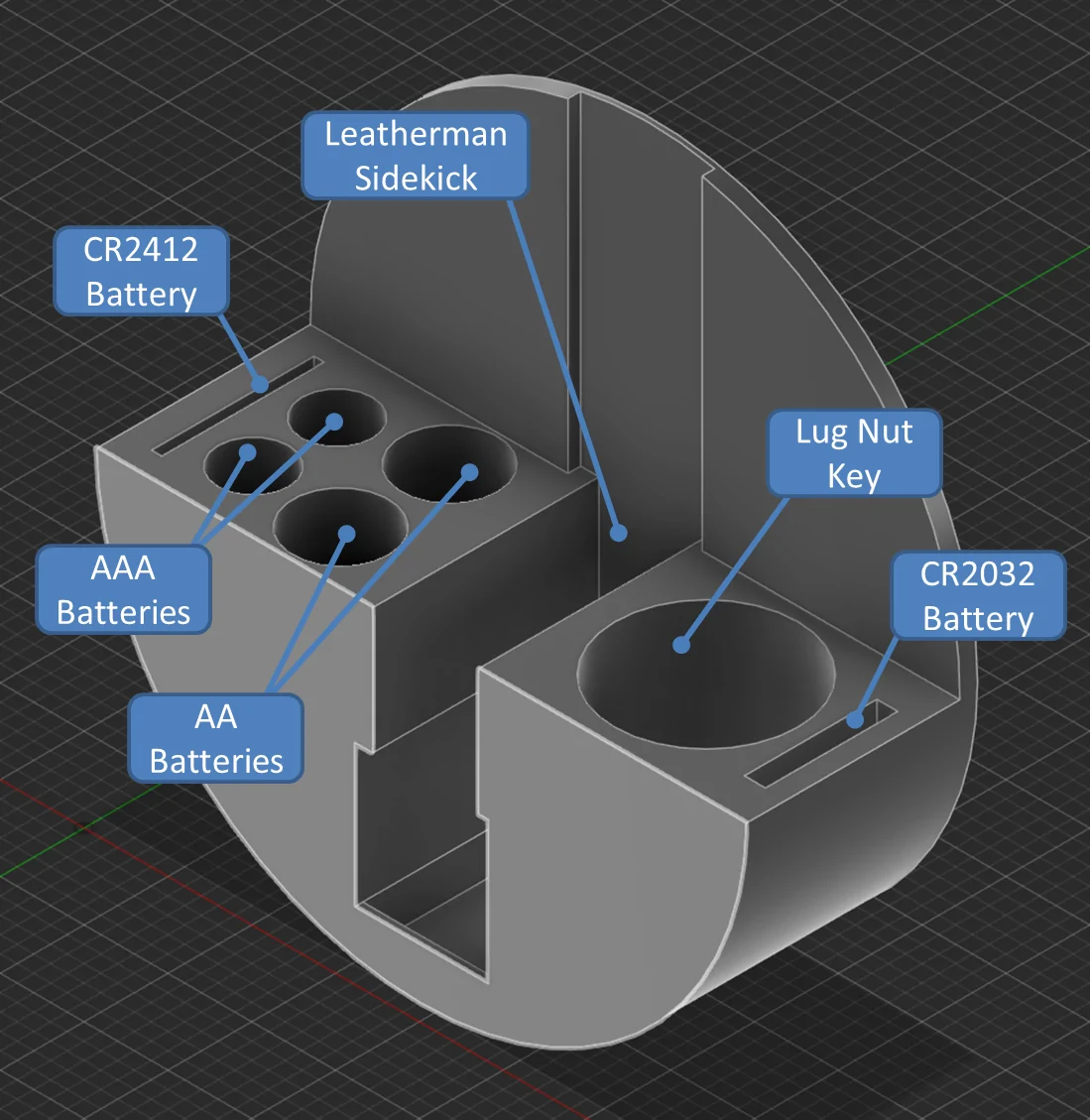 2025 2026 4runner 6th gen Secret Cubby Organizer 3D Print DIY (STL included) {filename}