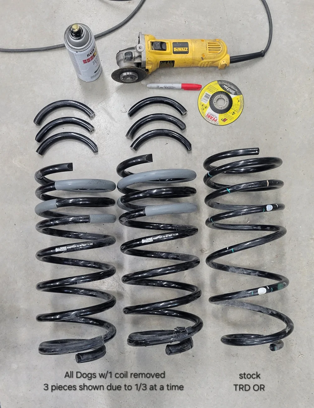 2024 Tacoma Alldogs Offroad Front Springs Installed! 20260424_073830