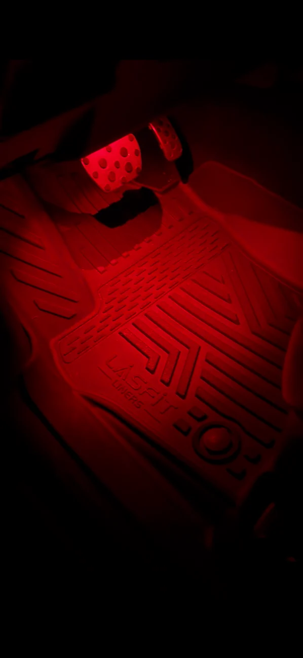 2024 Tacoma Interior Upgrades - Lasfit Liners and Footwell Lighting IMG_7961