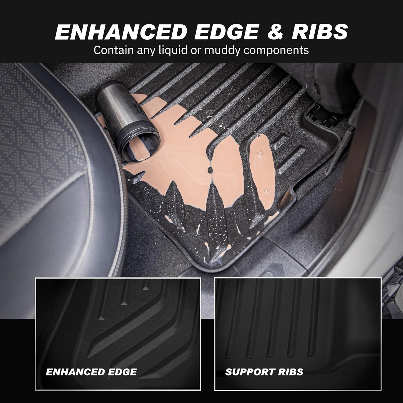 2024 Tacoma Let's talk interior protection: Why do some floor mats curl and slide? 91esF42Yz-L