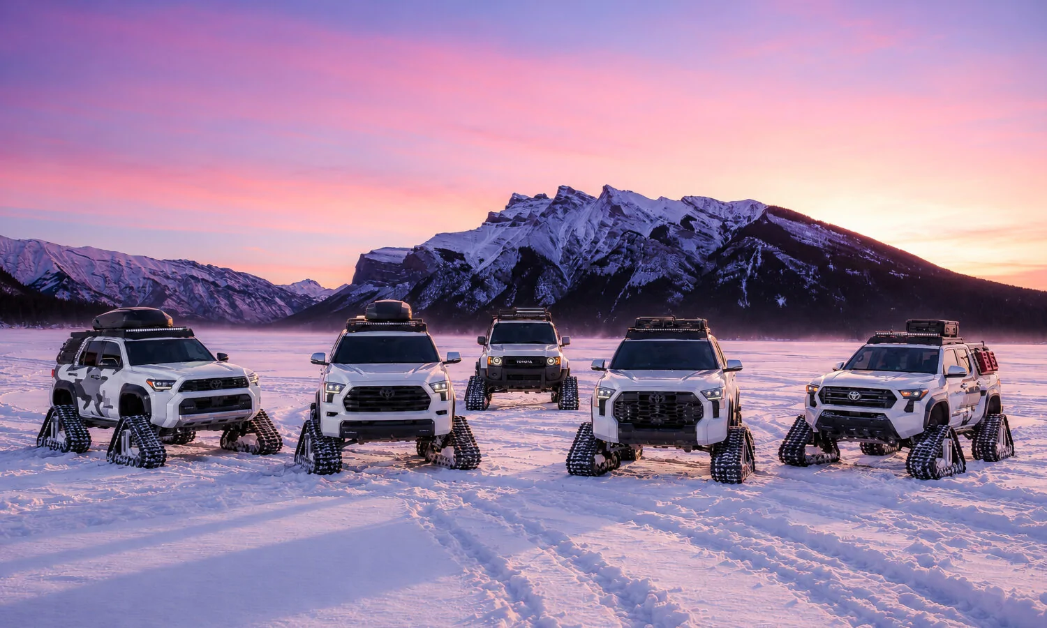 2025 2026 4runner 6th gen Snowhunter 4Runner on Tracks Unleashed for 2026 SEMA Show {filename}