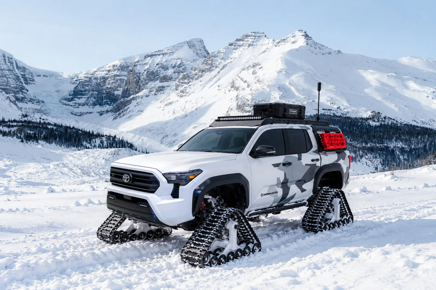2024 Tacoma Snowhunter Tacoma on Tracks Unleashed for 2026 SEMA Show Snowhunter_Tacoma_Hero_2026-1500x1000