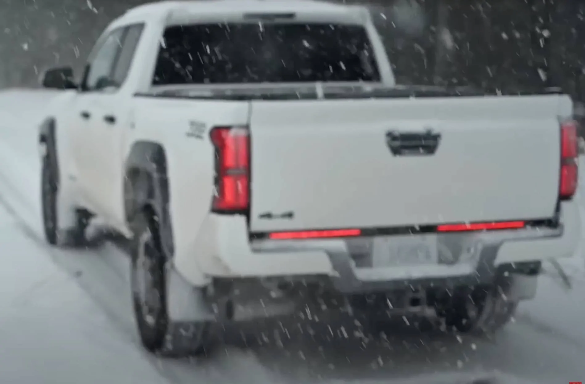 2024 Tacoma 2024 Tacoma Off-Road hits snow covered trails 24tacoma
