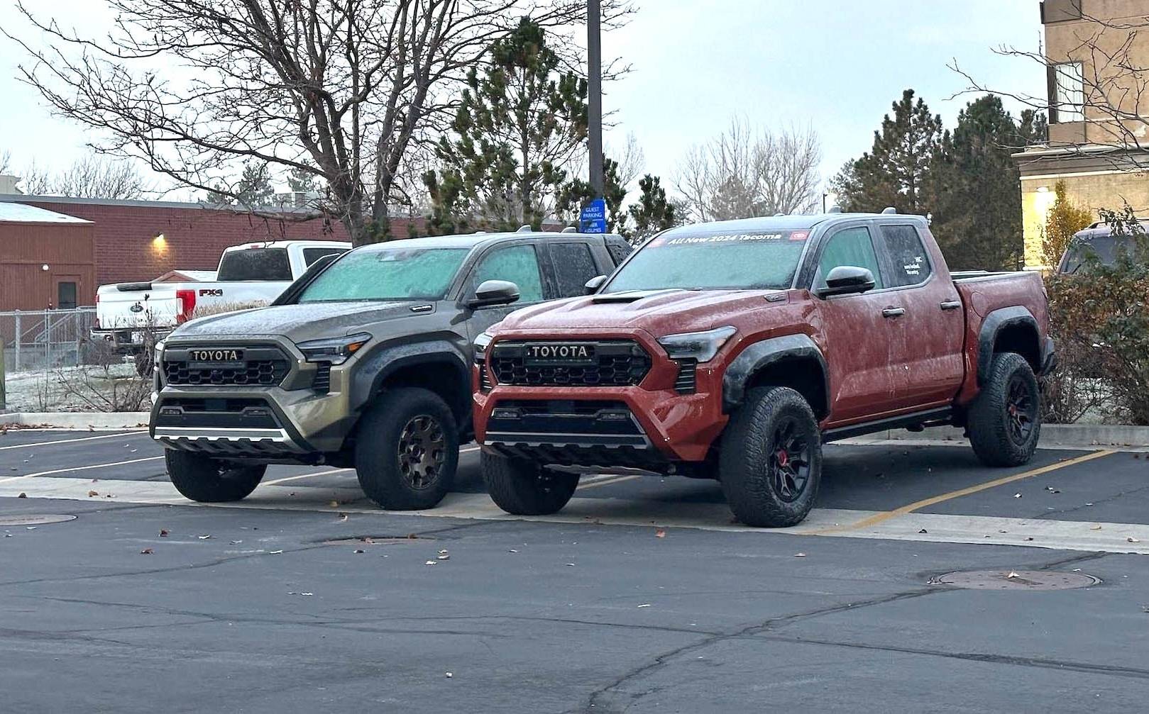 2024 Tacoma TERRA 2024 Tacoma Thread (4th Gen) 2024 Tacoma TRD Pro Terra and Trailhunter Bronze oxide side by side 16