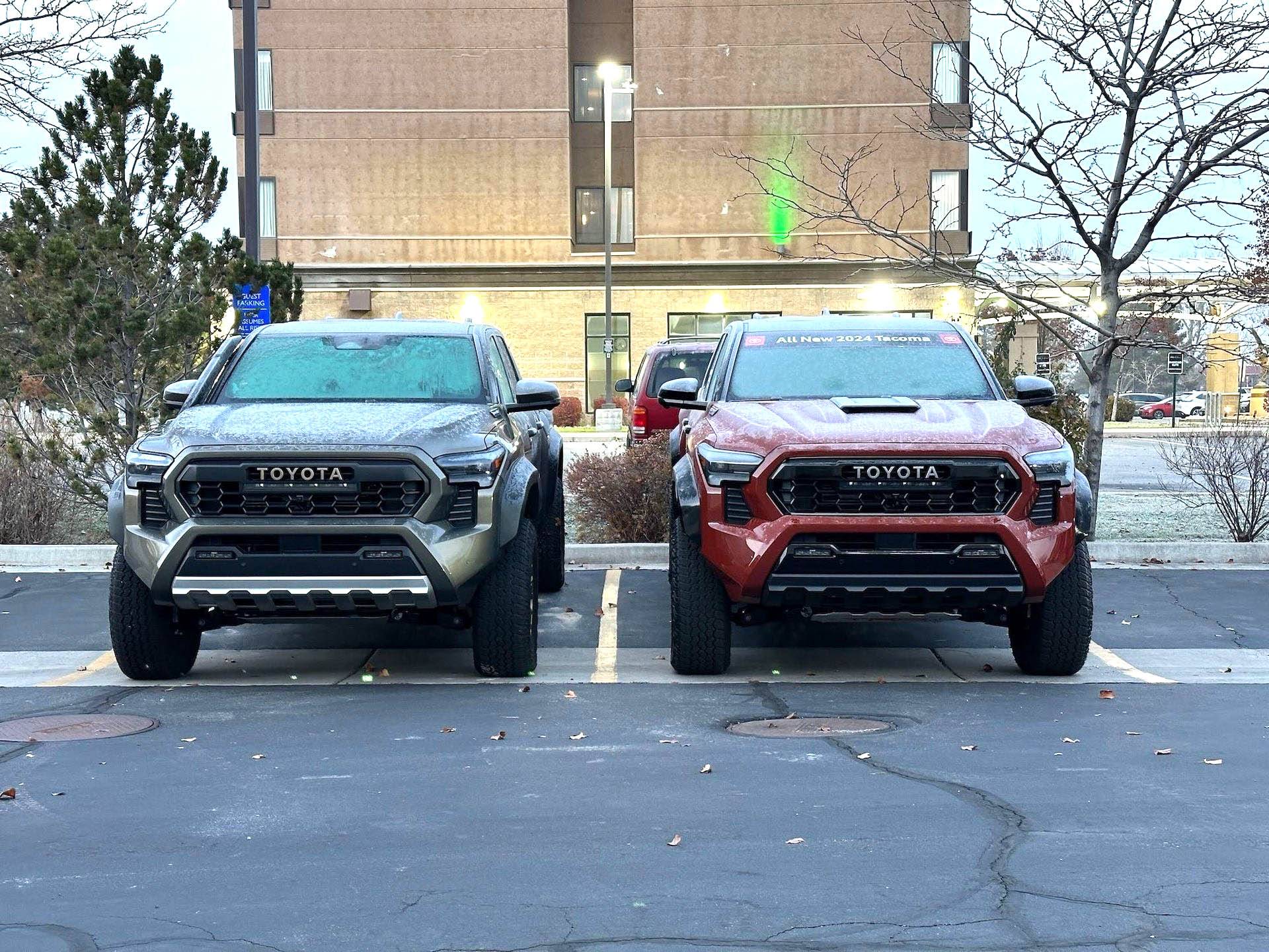 2024 Tacoma TERRA 2024 Tacoma Thread (4th Gen) 2024 Tacoma TRD Pro Terra and Trailhunter Bronze oxide side by side 14