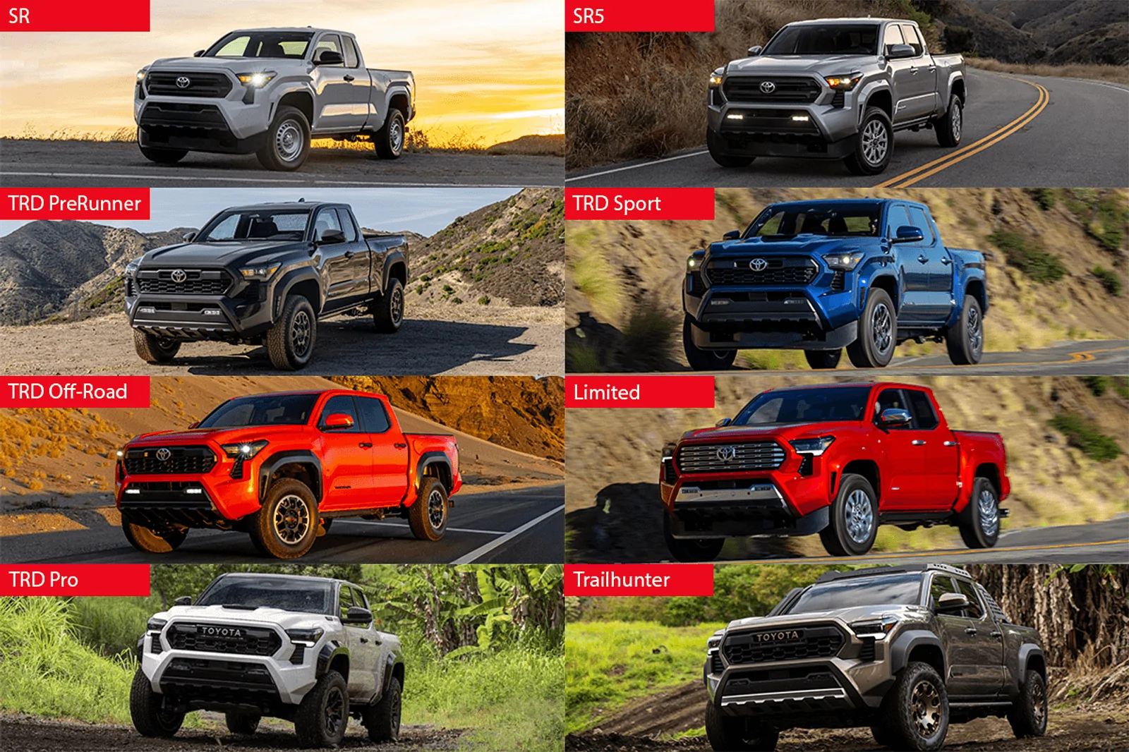 2024 Tacoma 2024 Tacoma Trims / Models Guide 2024 Toyota Tacoma Trims