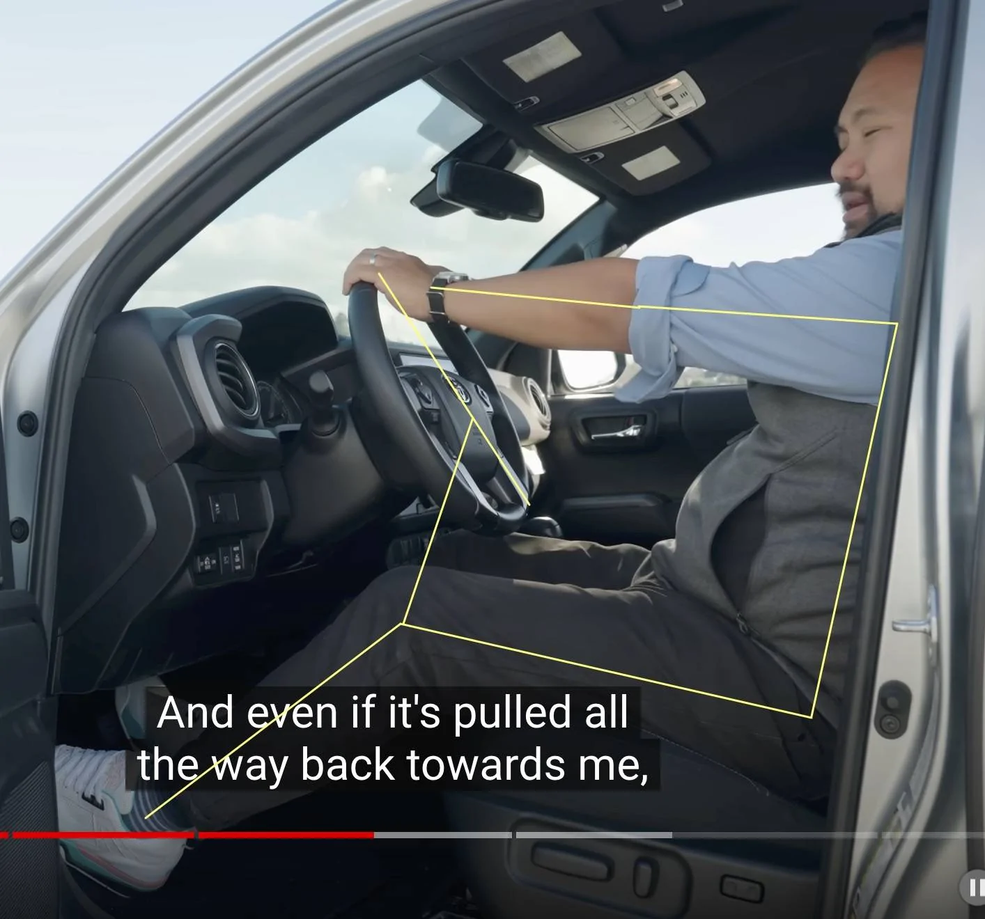 2024 Tacoma Seating position comparison: 4th gen vs 3rd gen Tacoma Gen 3 seating
