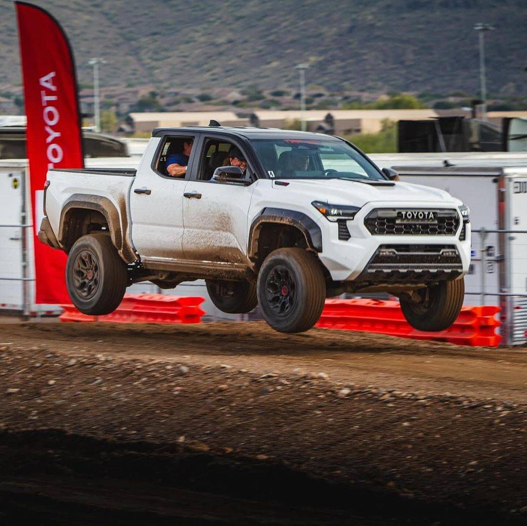 2024 Tacoma Watch & listen to 2024 Tacoma TRD Pro Hybrid 4 Cylinder i-FORCE MAX engine & TRD Exhaust sounds (on offroad course) 🔊 white 2024 tacoma trd pro 3