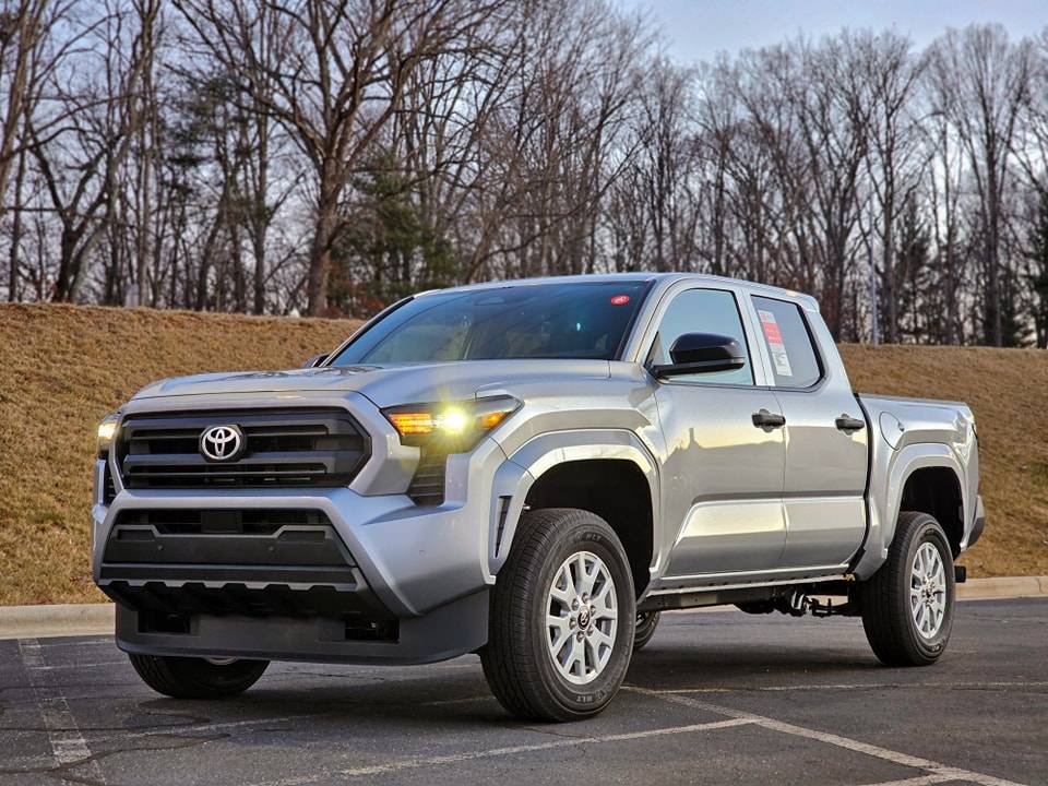 2024 Tacoma First manual transmission 2024 Tacoma at dealer! SR trim photos w/ driving & shifting video manual transmission interior 2024 Tacoma SR Celestial silver interior exterior 6
