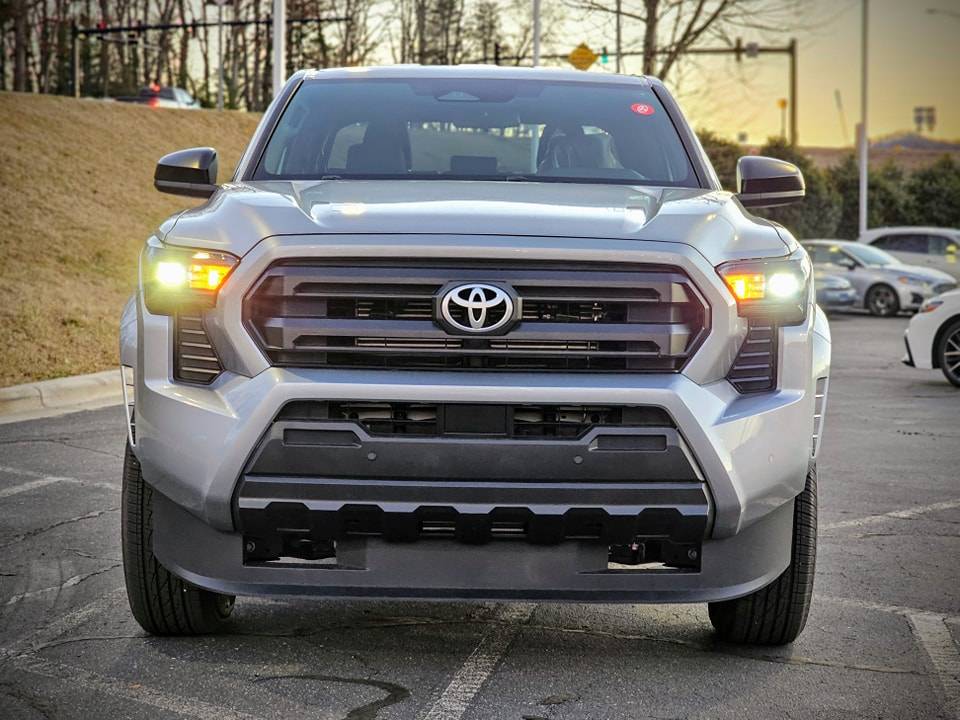 2024 Tacoma First manual transmission 2024 Tacoma at dealer! SR trim photos w/ driving & shifting video manual transmission interior 2024 Tacoma SR Celestial silver interior exterior 5