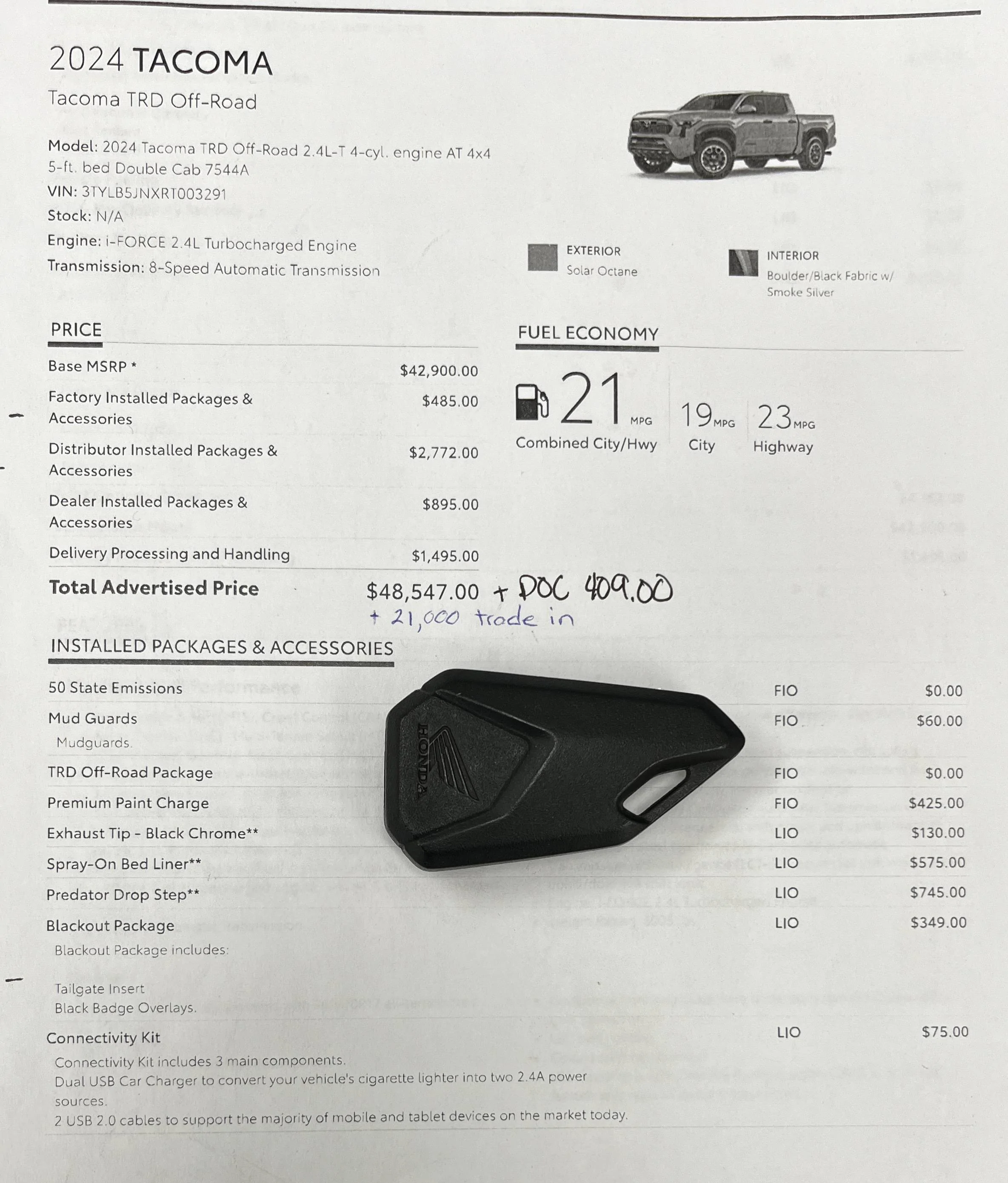 2024 Tacoma My 2024 Tacoma TRD OFFROAD is delivered (a month early)! -- Photos & Owners Review IMG_1533