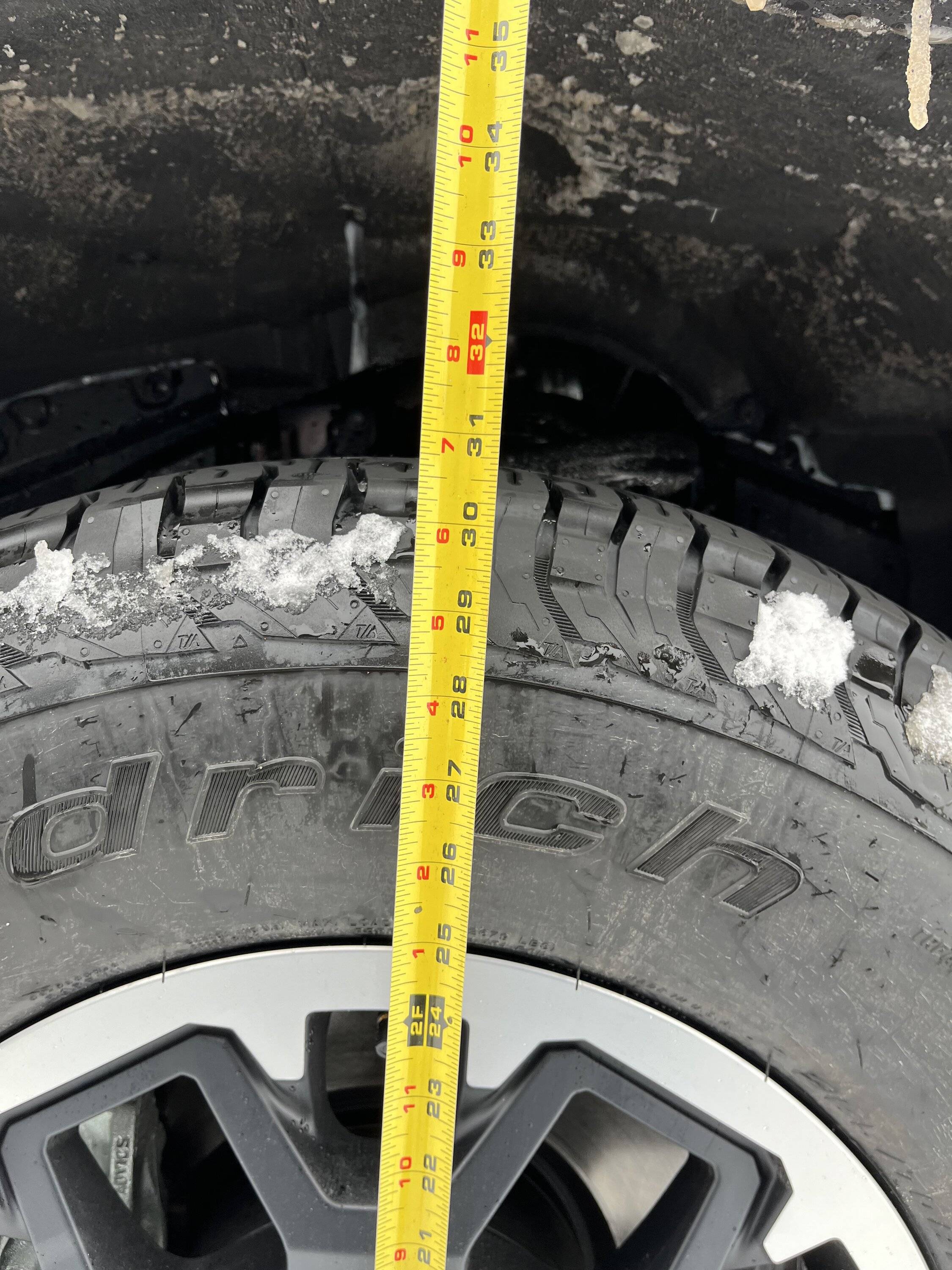 2024 Tacoma Wheel well height (distance from ground to top of wheel well) IMG_3420