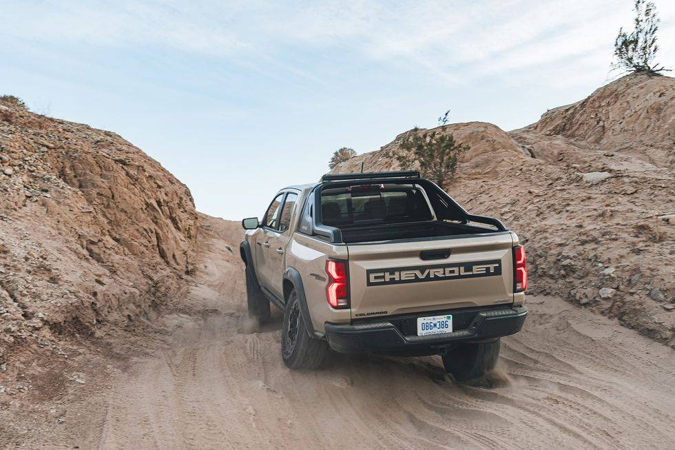 2024 Tacoma C&D Comparison Test: 2024 Tacoma TRD Off-Road Versus 2023 Chevy Colorado ZR2 2023-chevrolet-colorado-zr2-105-65c5363896673