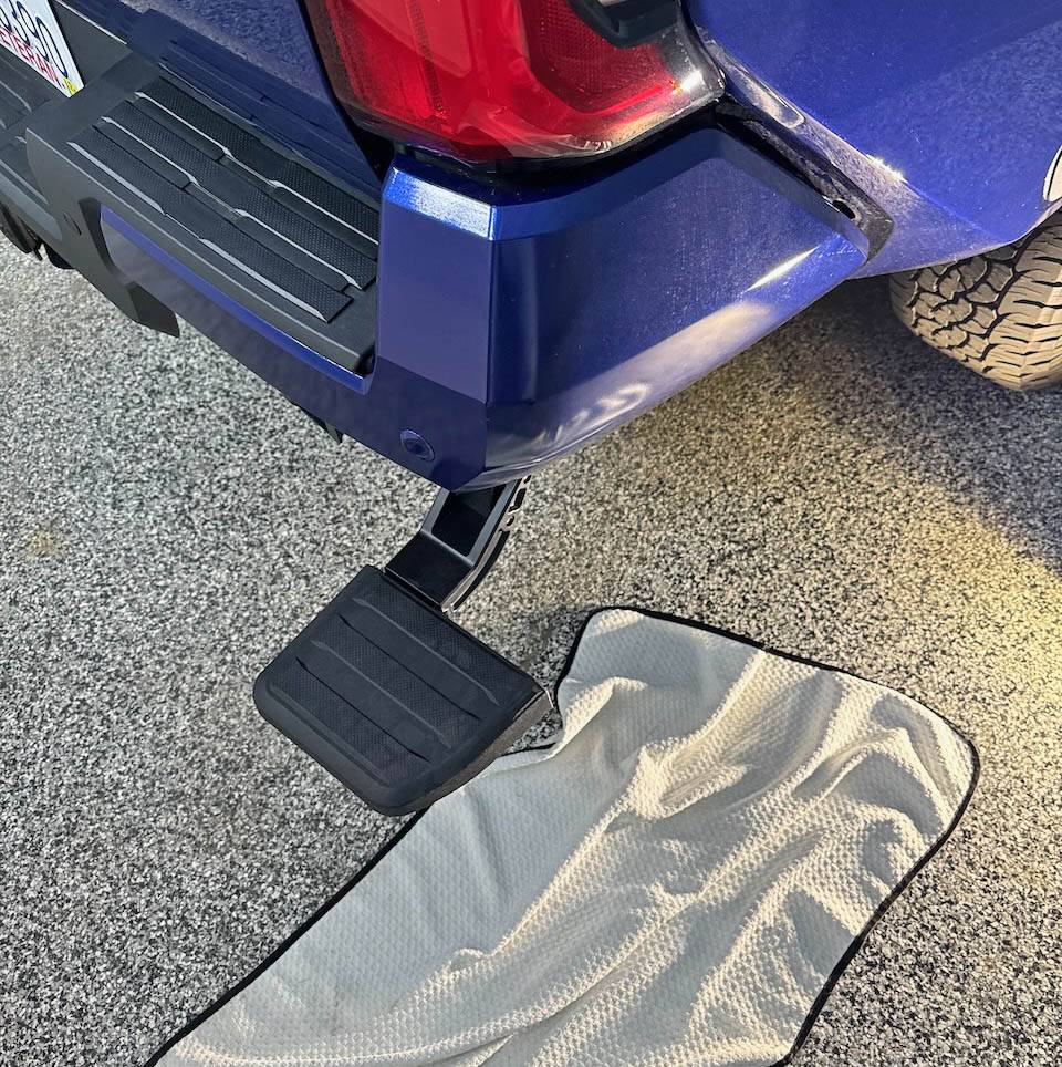 2024 Tacoma Accessories Installed: exhaust tip, bed step, bed cargo divider (molle style) 2024 tacoma bed step accessory 2