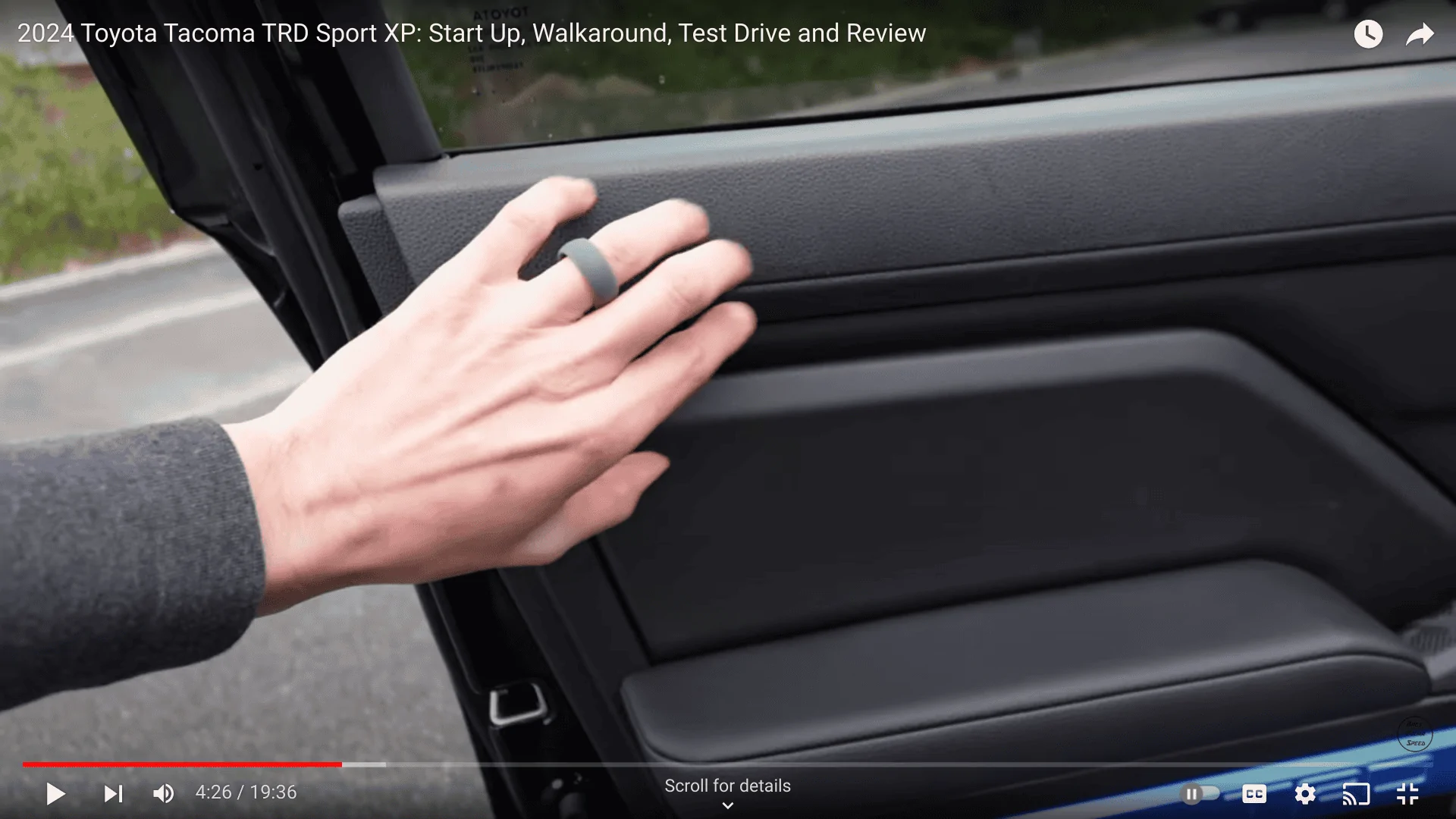 2024 Tacoma Limited upper interior door panel is different Screenshot 2024-02-29 9.06.54 PM