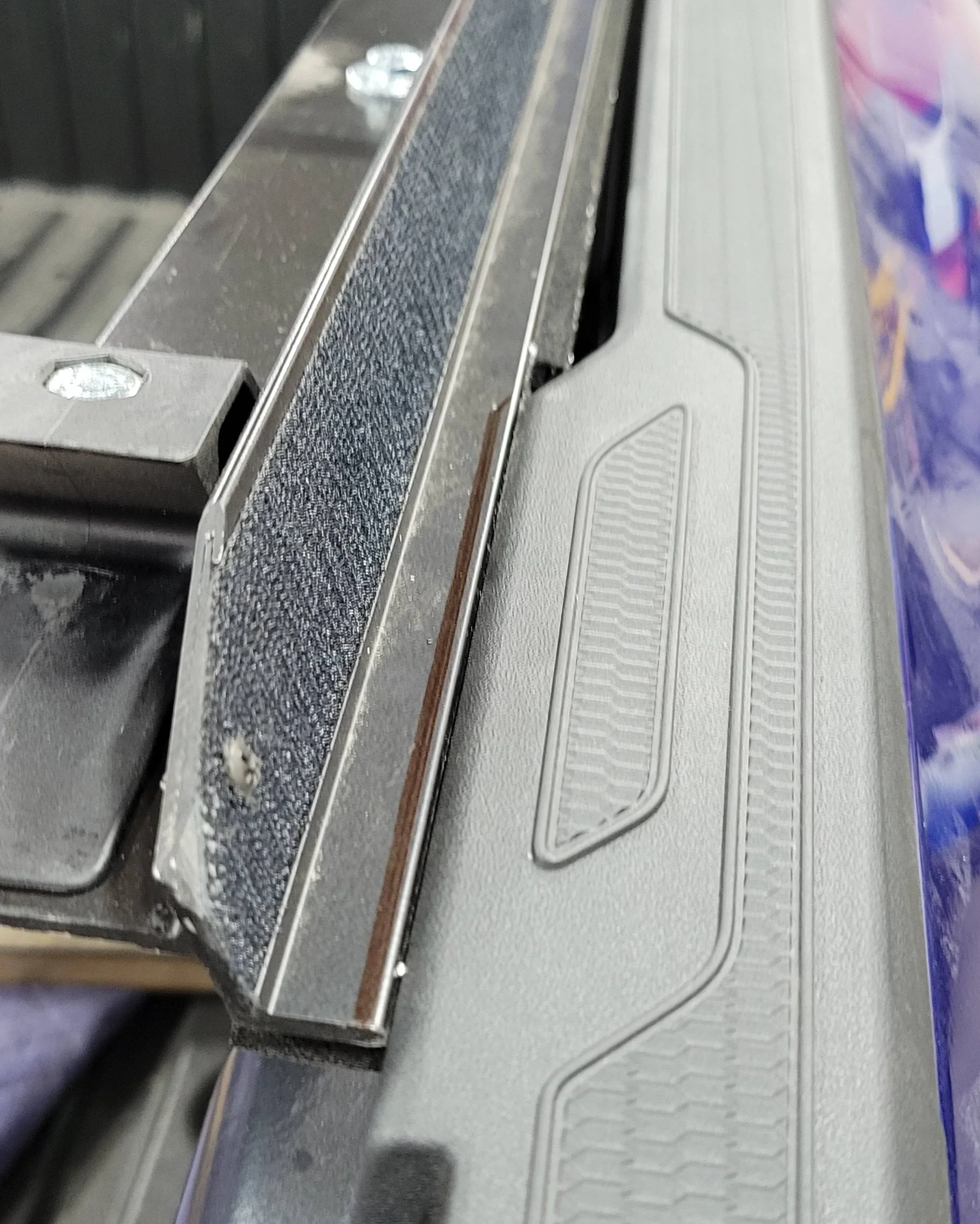 2024 Tacoma 3rd gen roll-up tonneau cover modded to fit on 4th gen Tacoma 20240305_170230