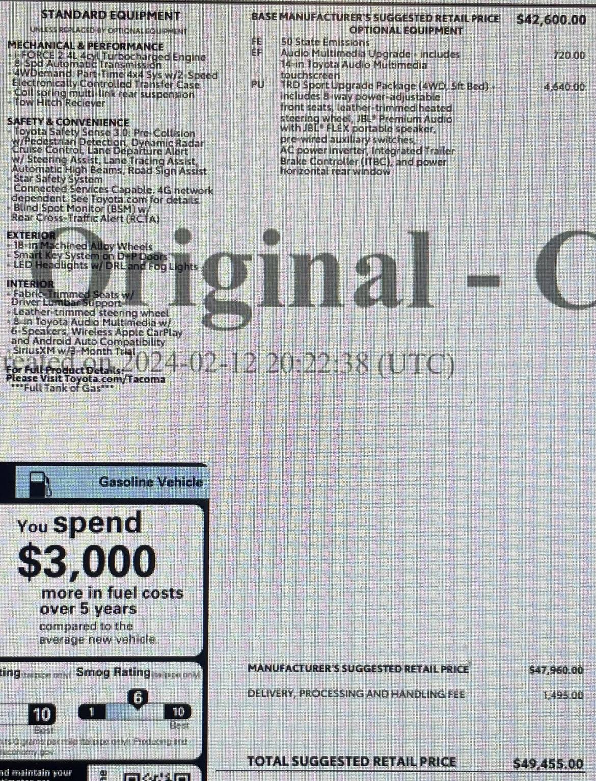 2024 Tacoma 2-3k under invoice! 2024 Tacomas! 💵 Purchase & Leasing IMG_6299