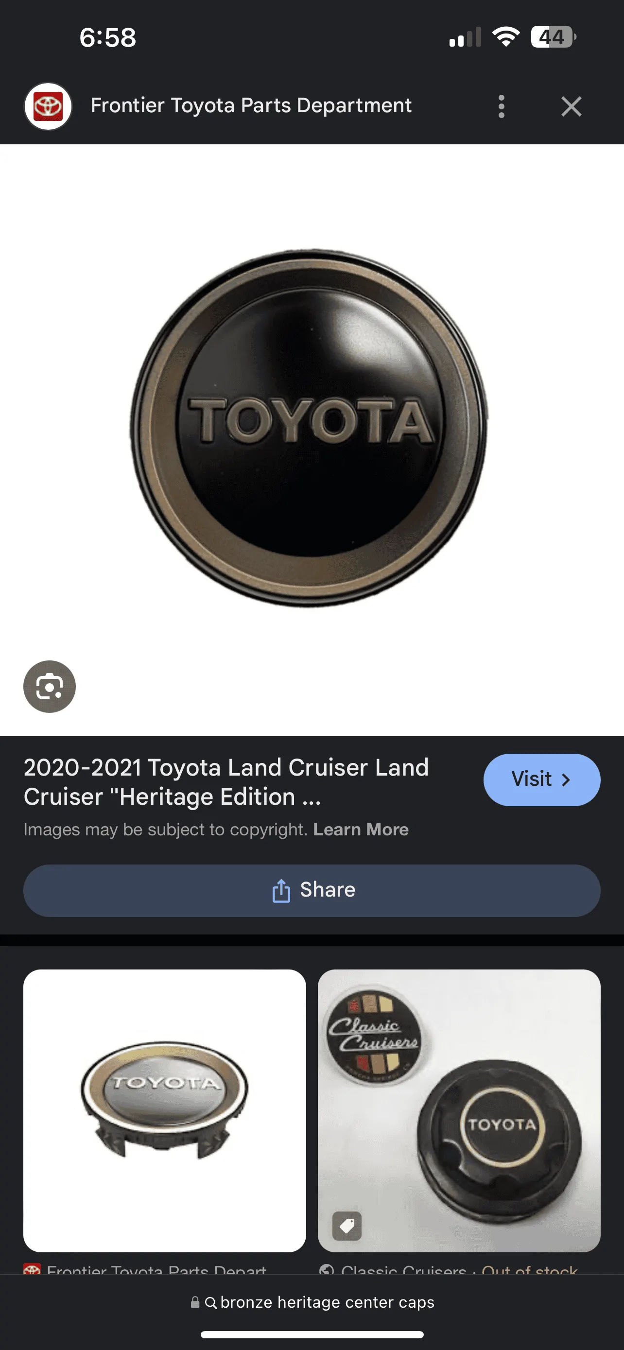 2024 Tacoma Will 2023 TRD Pro Wheels center caps fit 2024 TRD Sport? IMG_0547