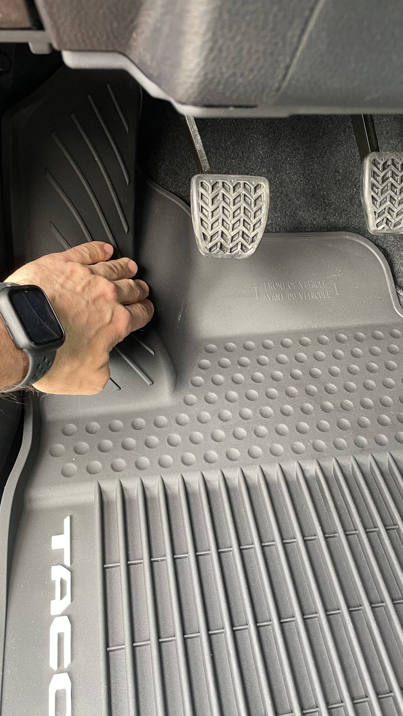 2024 Tacoma OEM PT206-35242-20 all weather mats do NOT fit manual IMG_2826